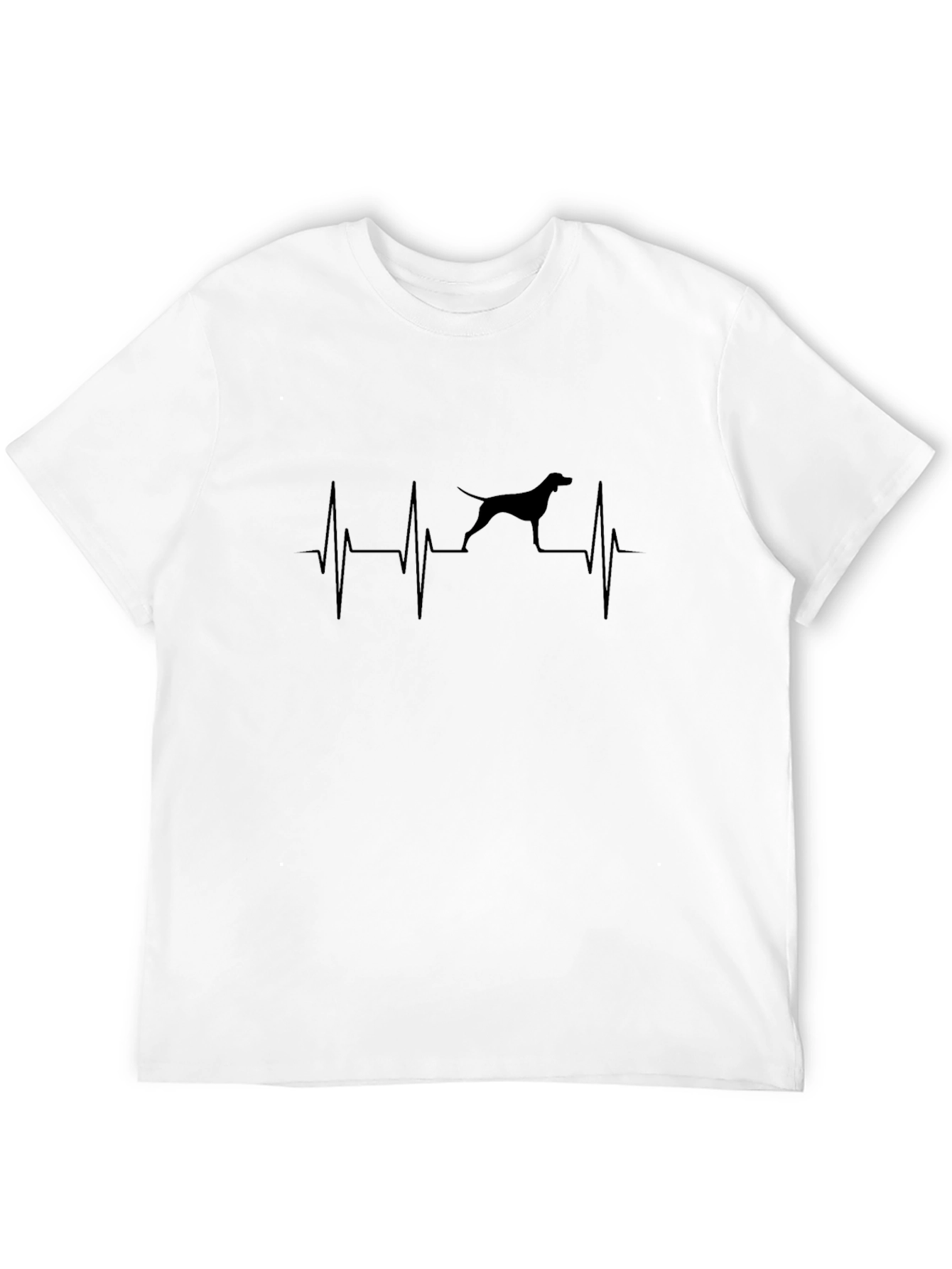 Dog Breed Heartbeat Graphic T-Shirt