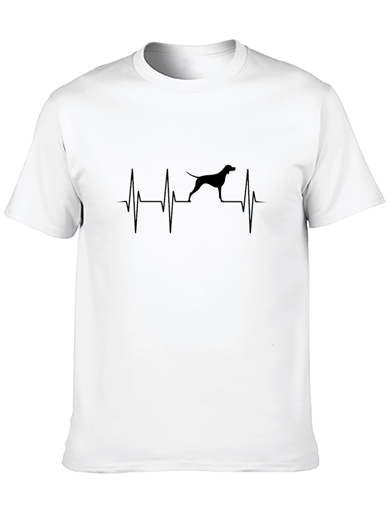 Dog Breed Heartbeat Graphic T-Shirt
