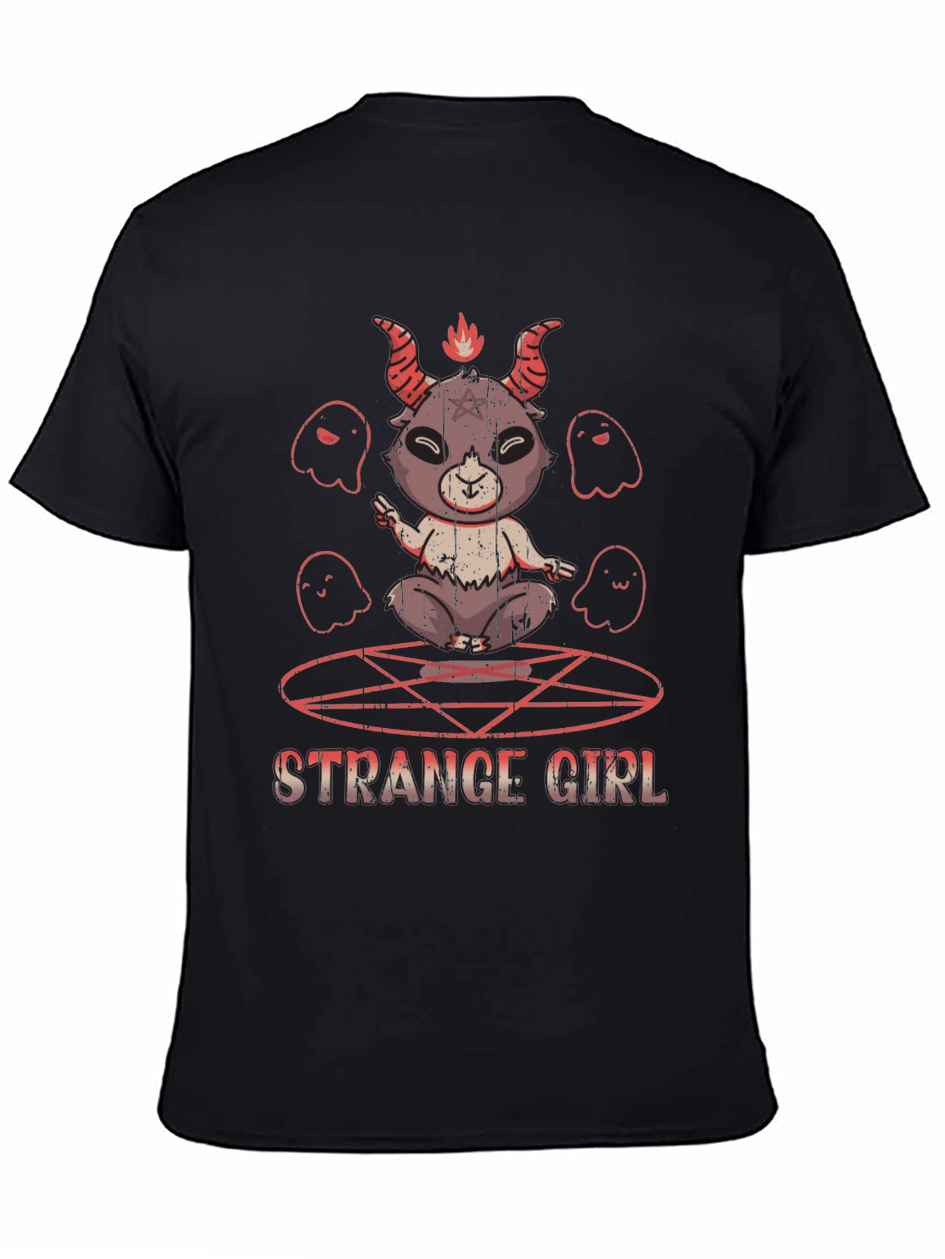 Strange Girl Graphic Print T-Shirt