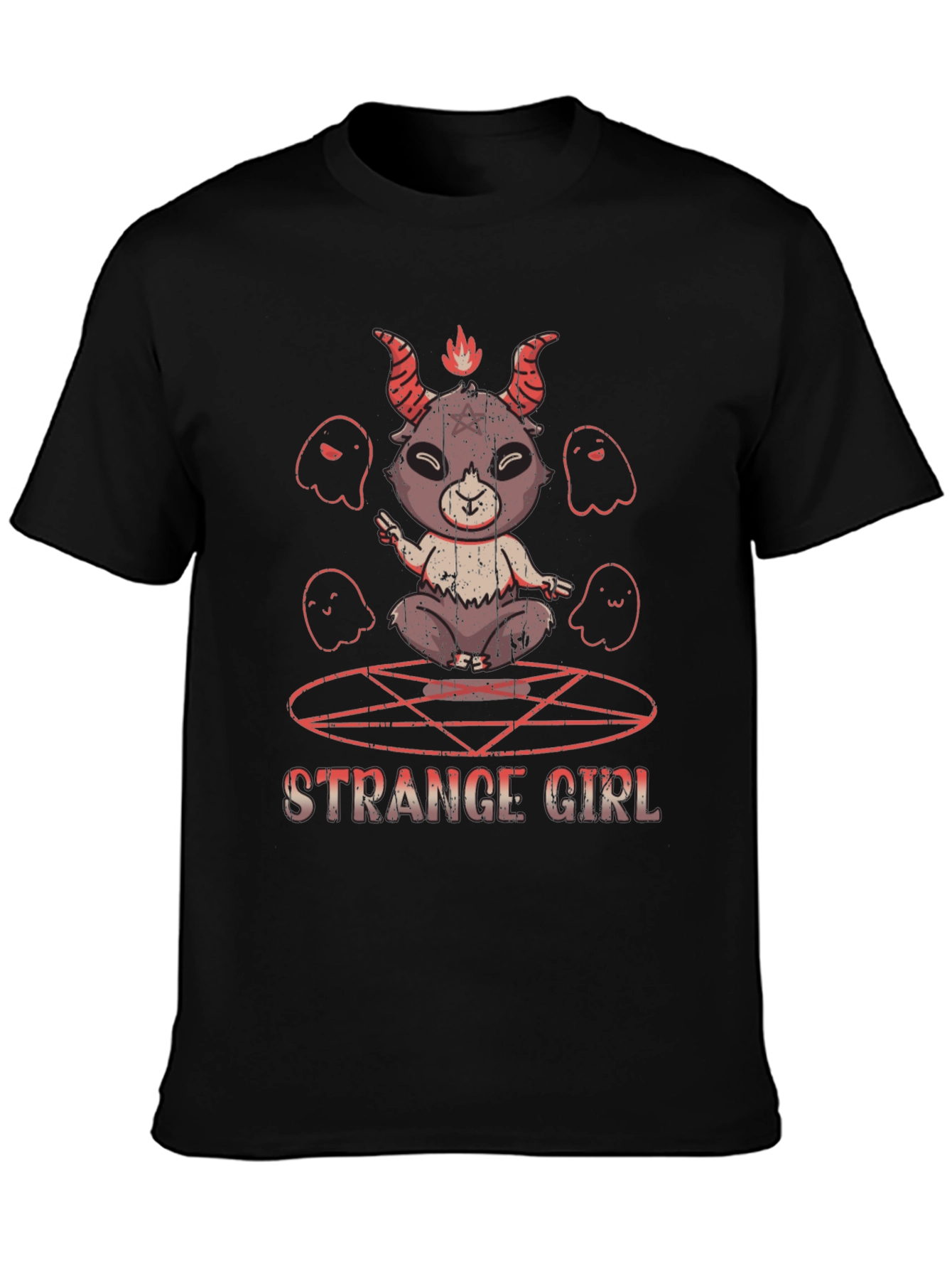 Strange Girl Graphic Print T-Shirt