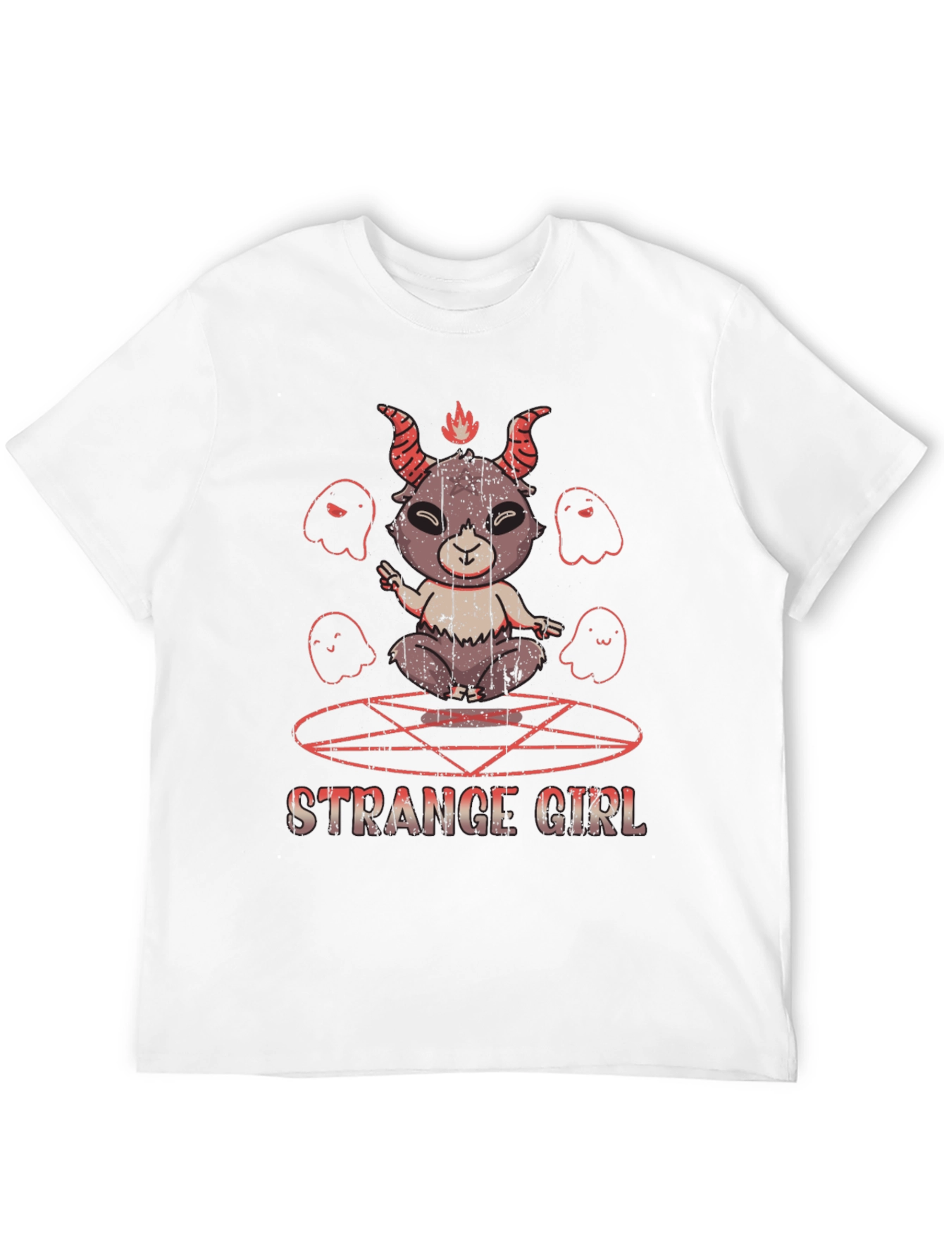 Strange Girl Graphic Print T-Shirt