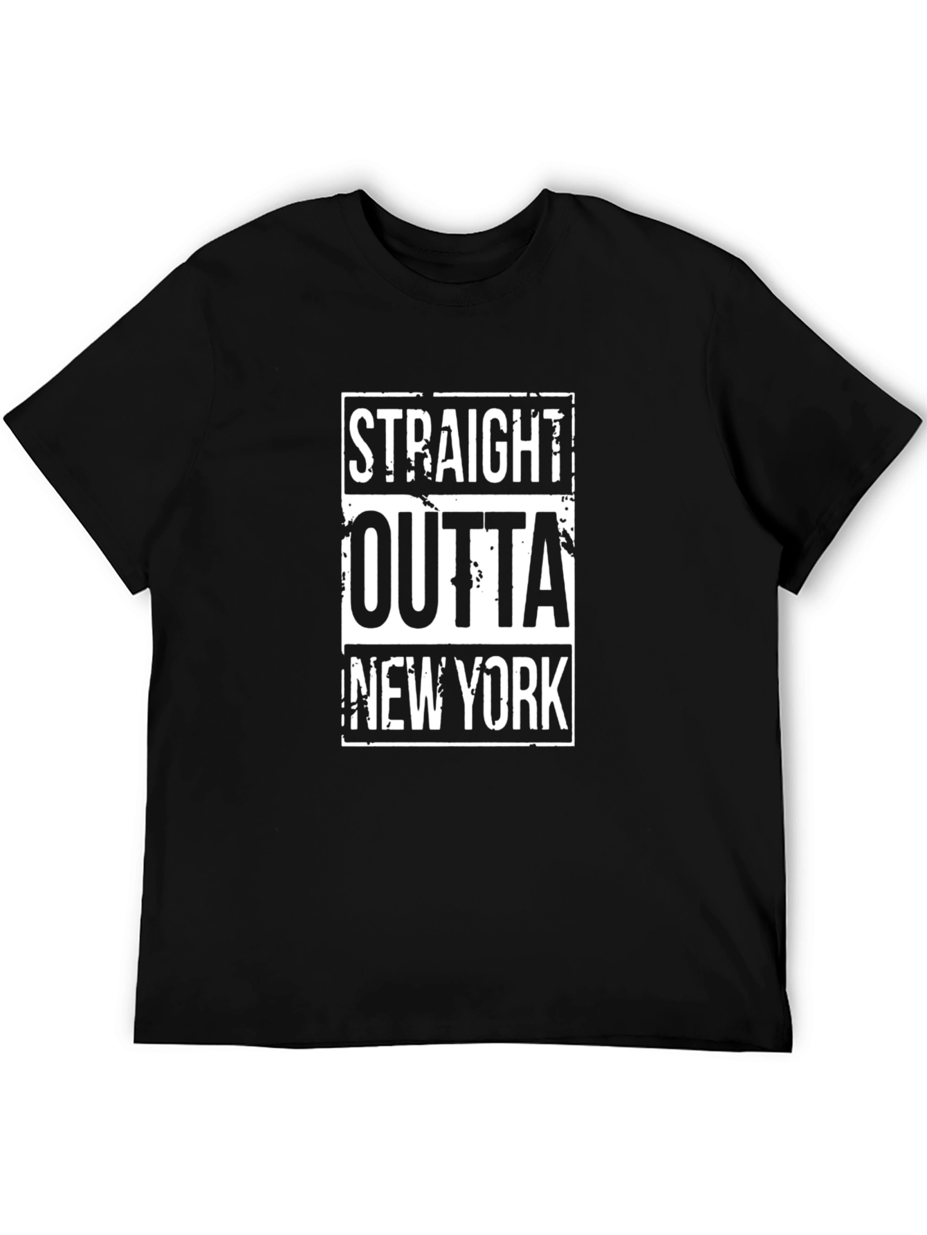 Straight Outta New York Black T-Shirt