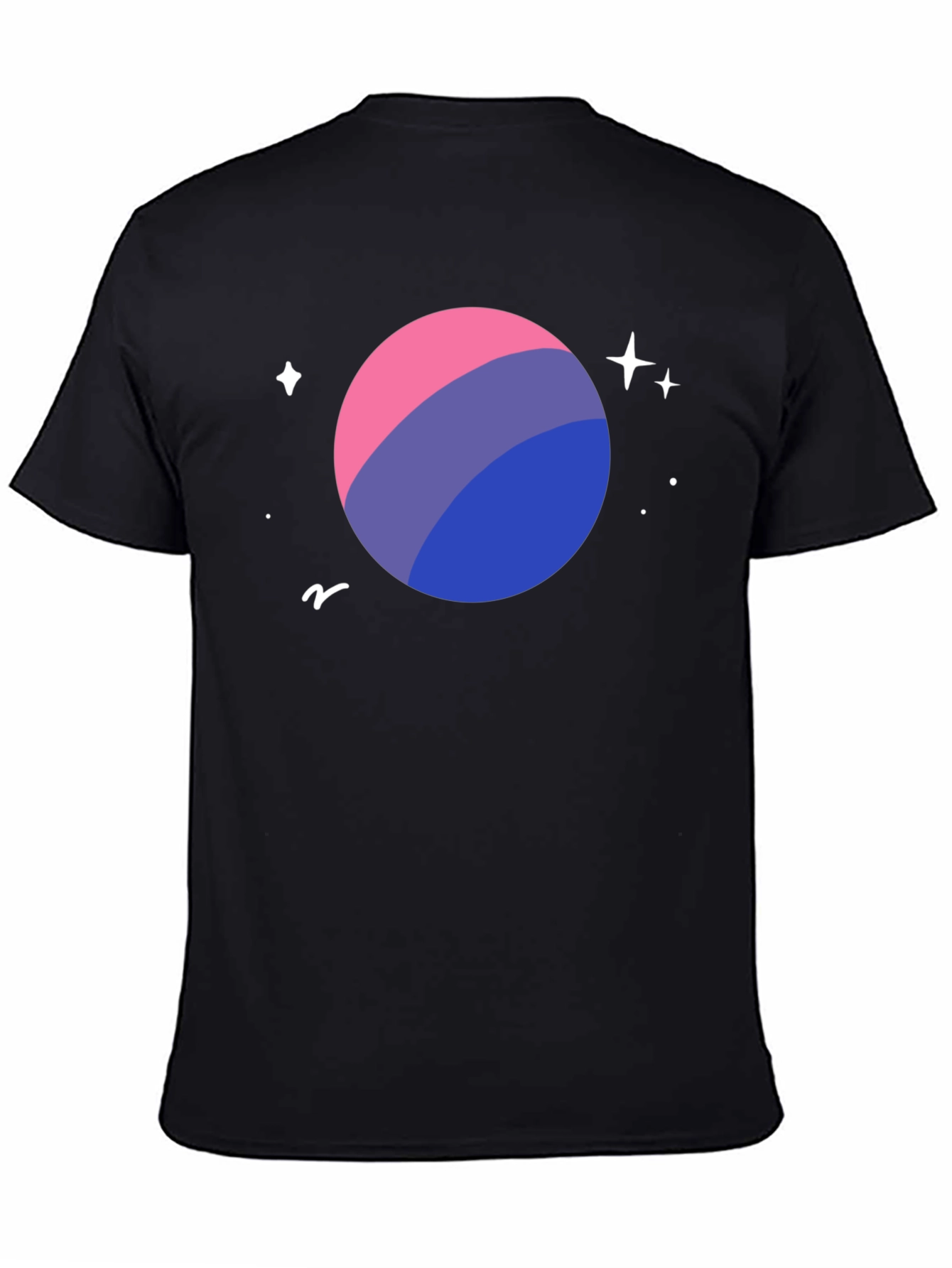 Bi Pride Planet T-Shirt - LGBTQ+ Space Tee