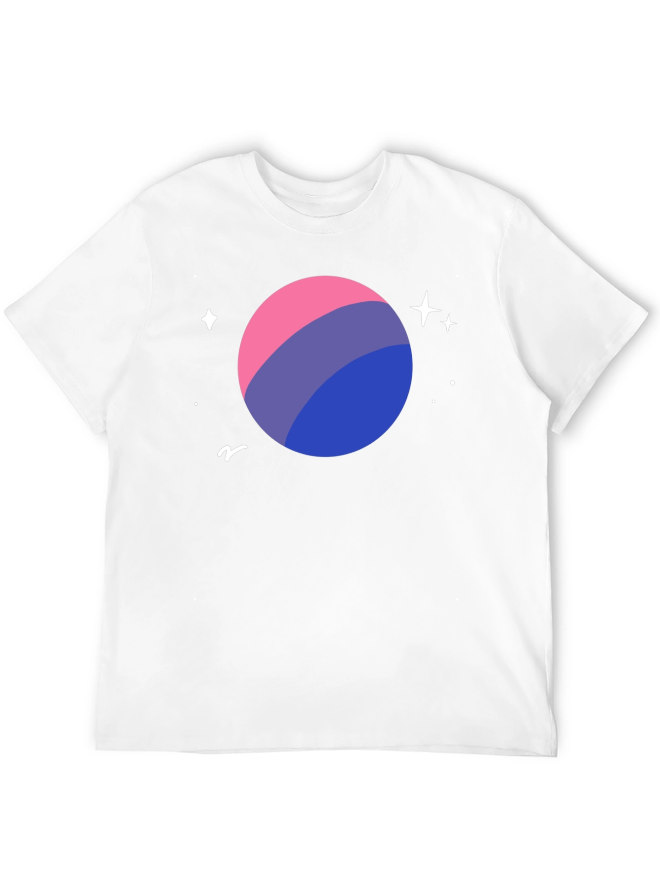 Bi Pride Planet T-Shirt - LGBTQ+ Space Tee