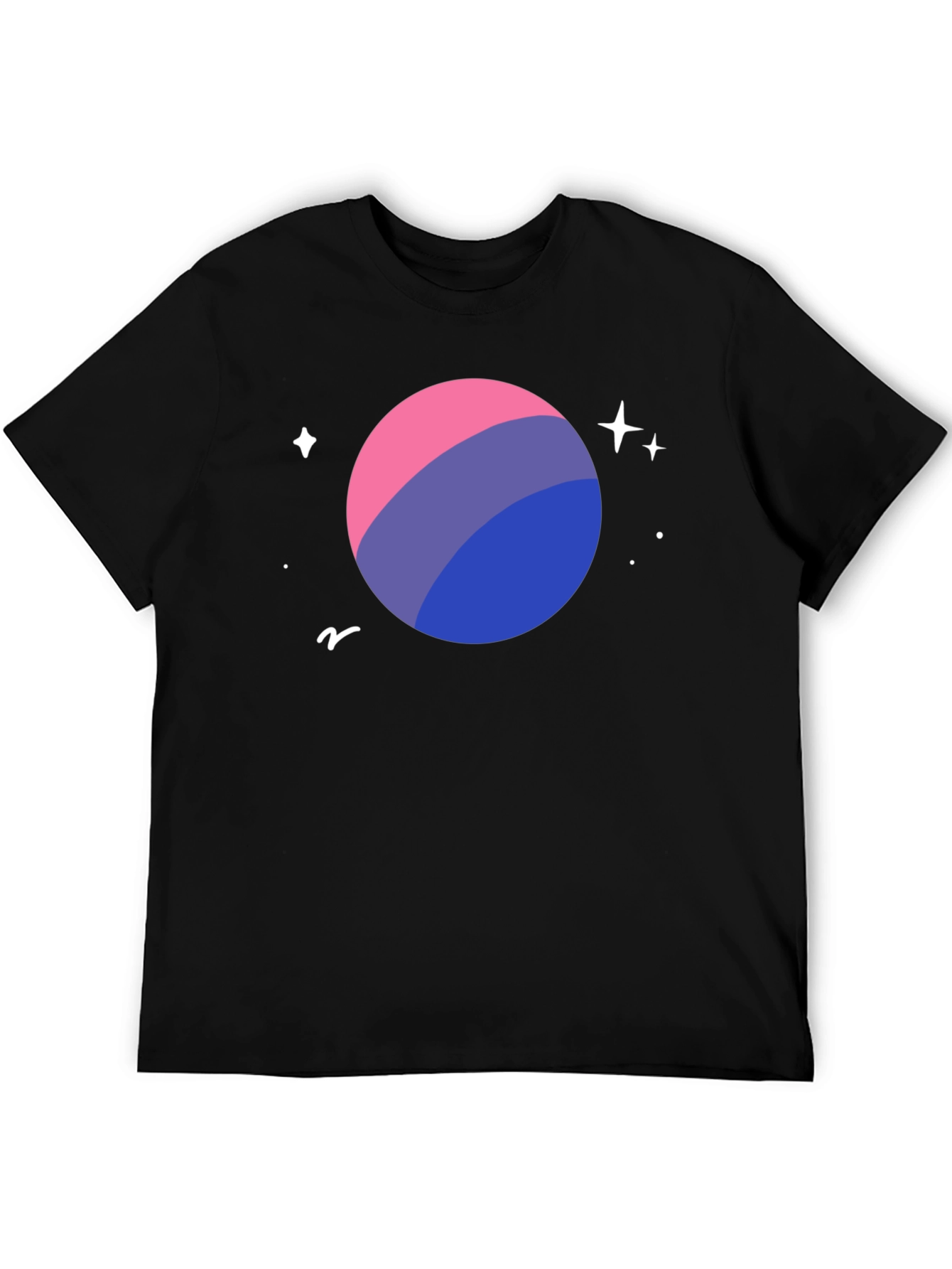 Bi Pride Planet T-Shirt - LGBTQ+ Space Tee