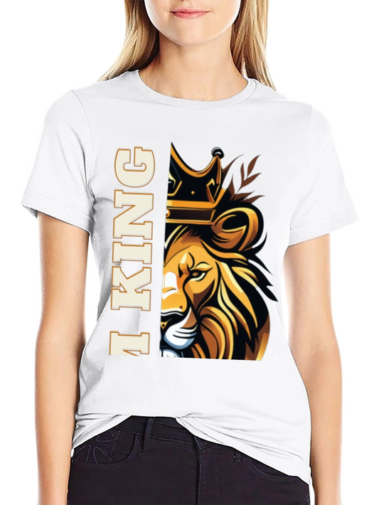 I King Lion Graphic Tee - Mens Black T-Shirt