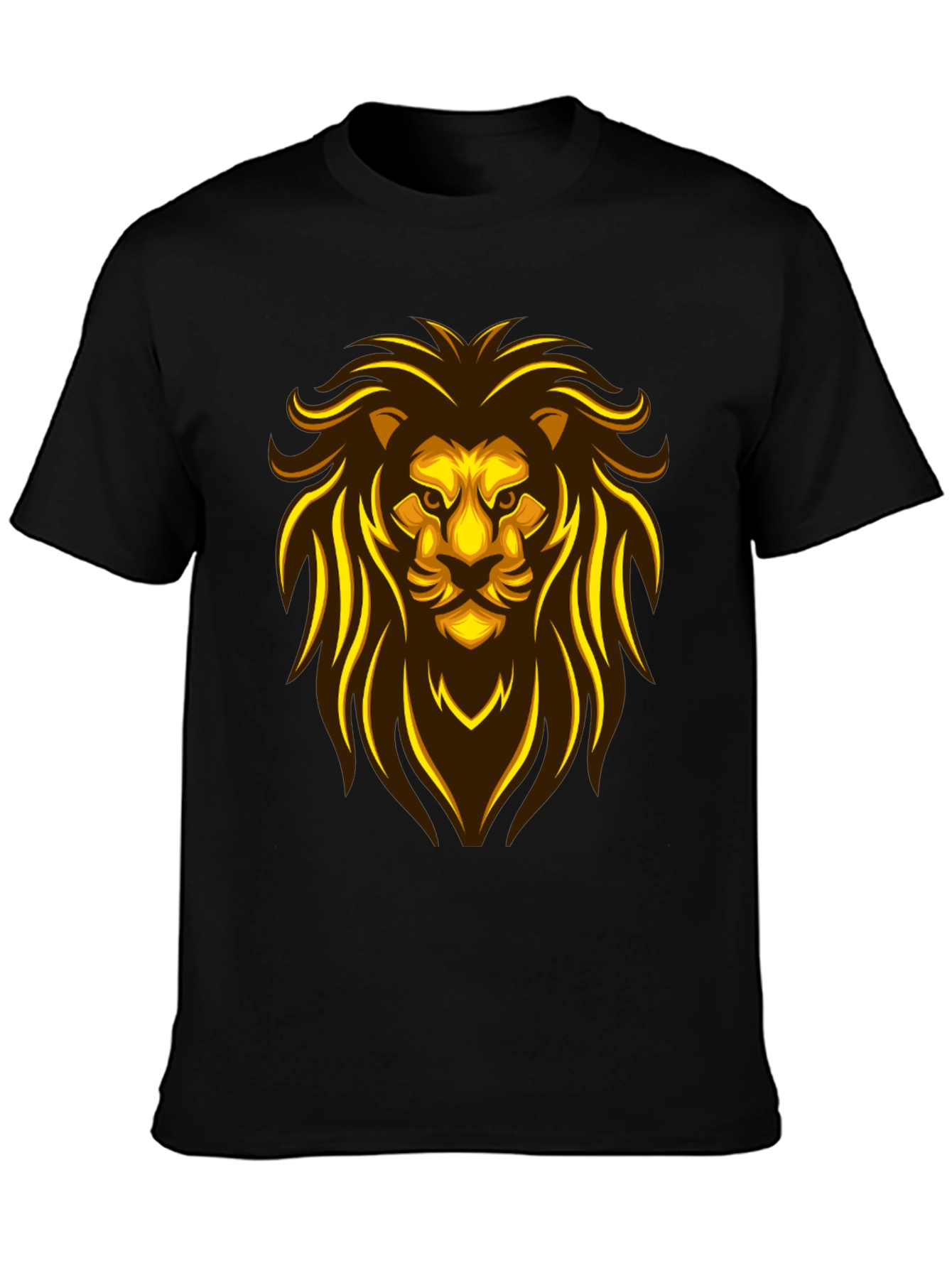 Lion Graphic Tee - Bold Black Shirt