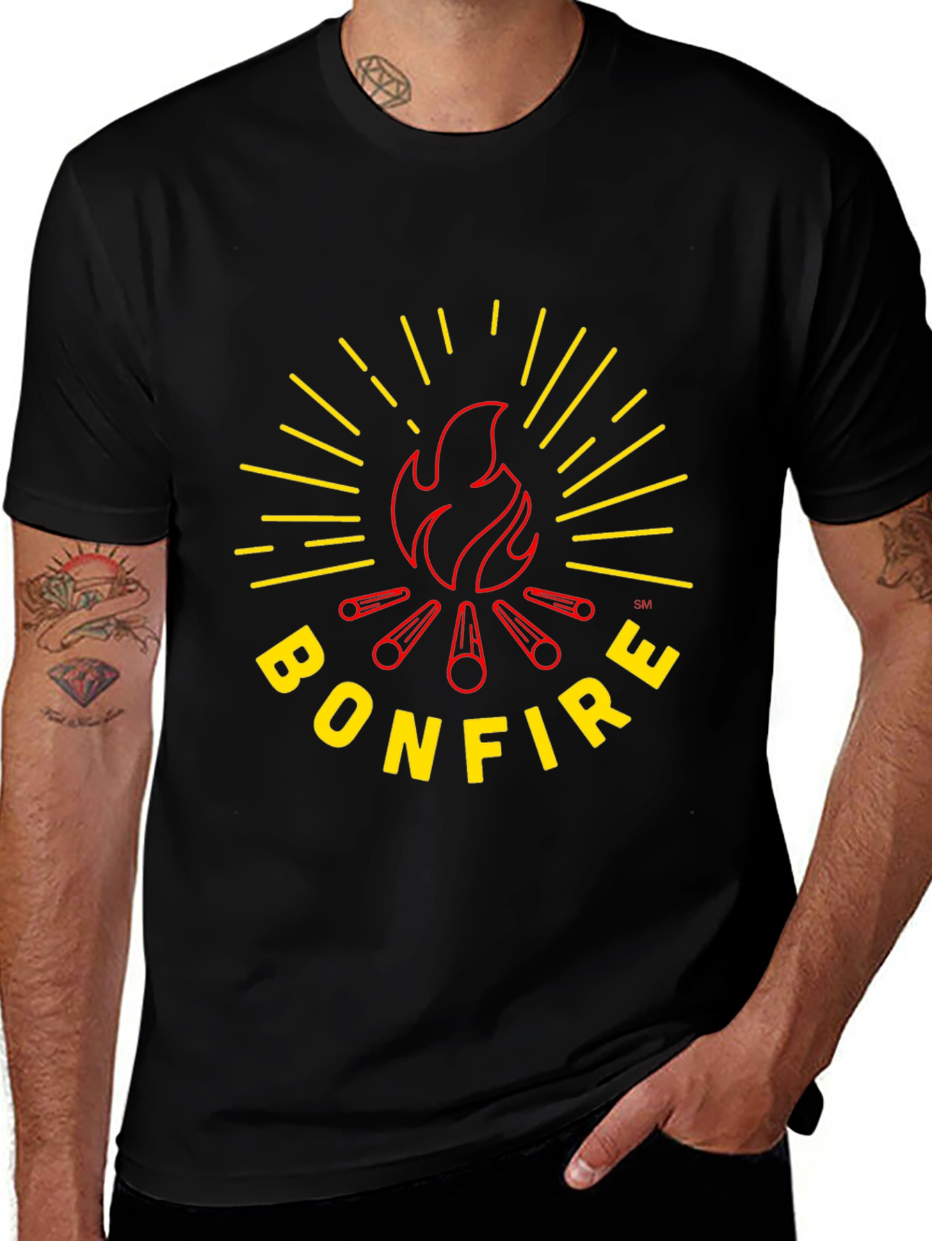 Bonfire Graphic Tee - Cozy Campfire Shirt