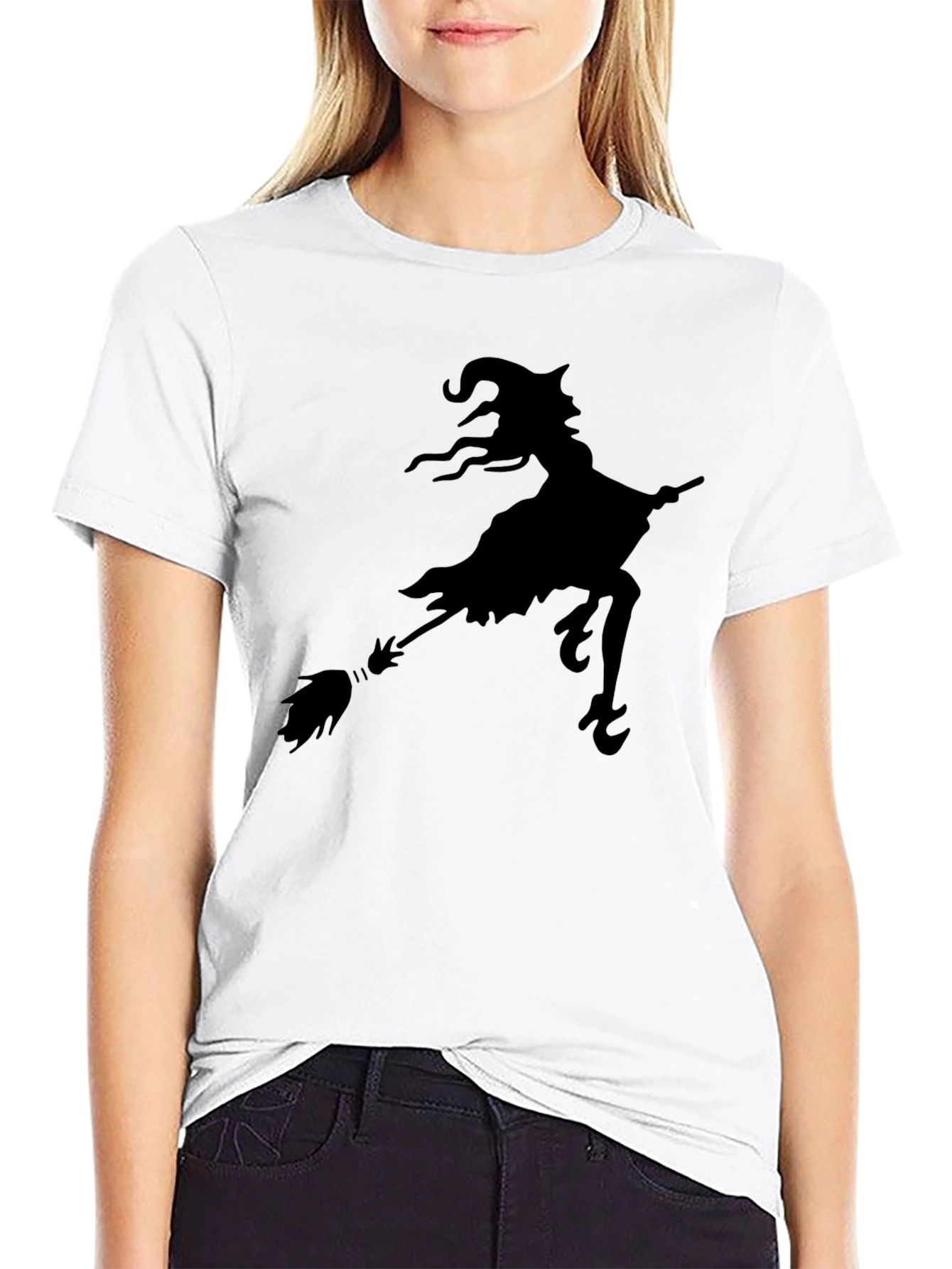 Witch Silhouette Black T-Shirt