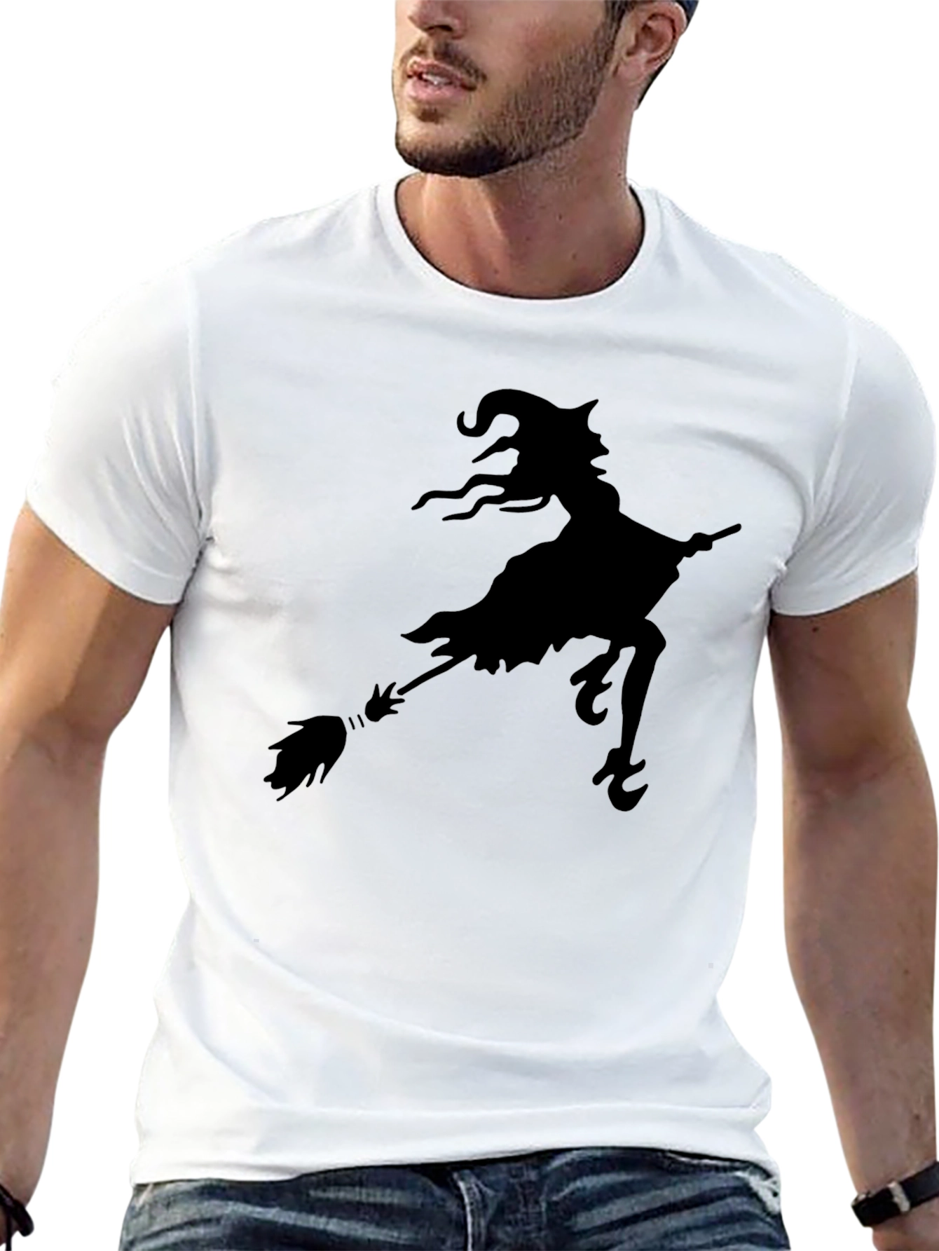 Witch Silhouette Black T-Shirt