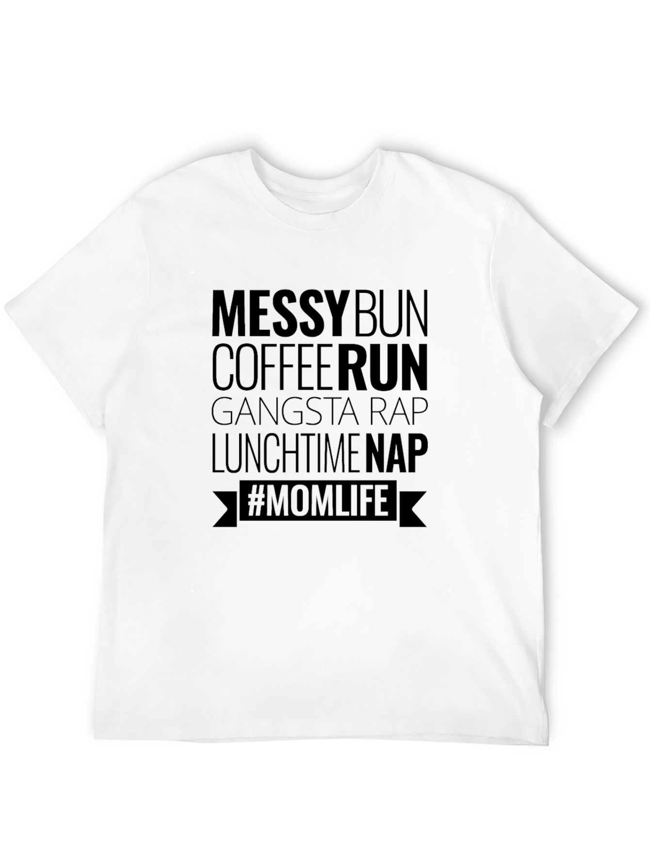 Messy Bun Mom Life Graphic Tee