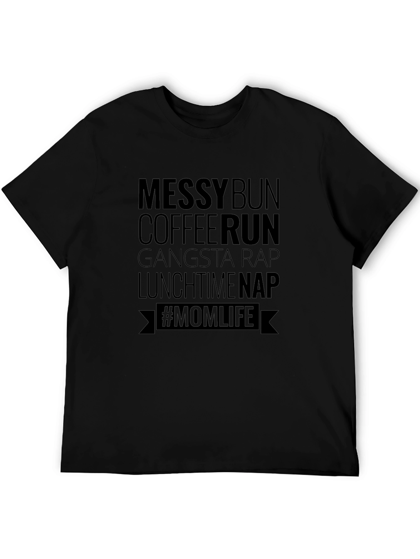 Messy Bun Mom Life Graphic Tee
