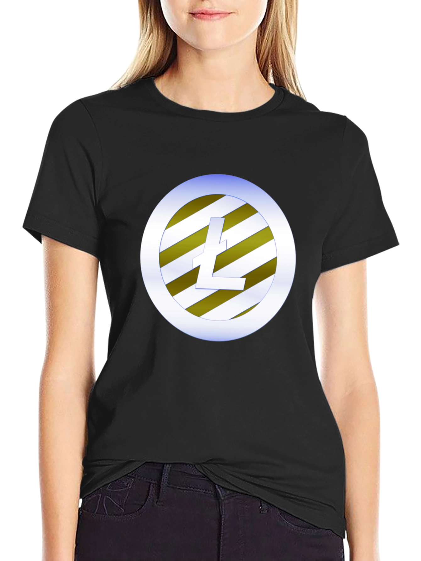 Litecoin Logo Black T-Shirt Crypto Fashion