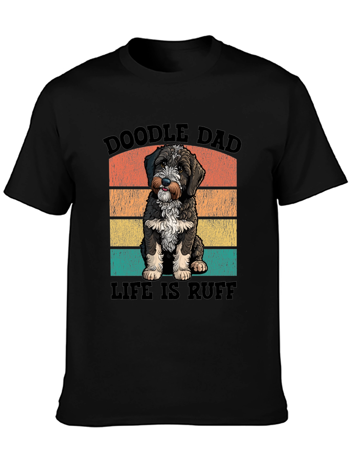 Doodle Dad Life is Ruff Graphic T-Shirt