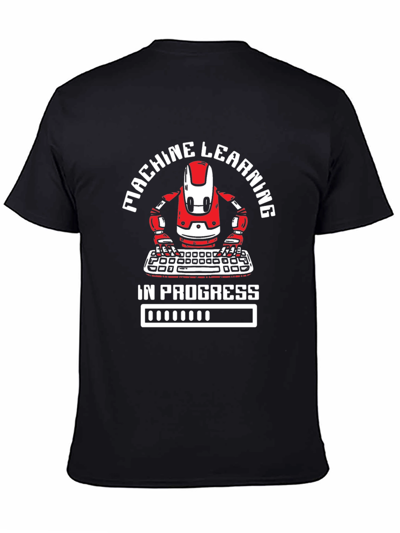 Machine Learning in Progress Black T-Shirt