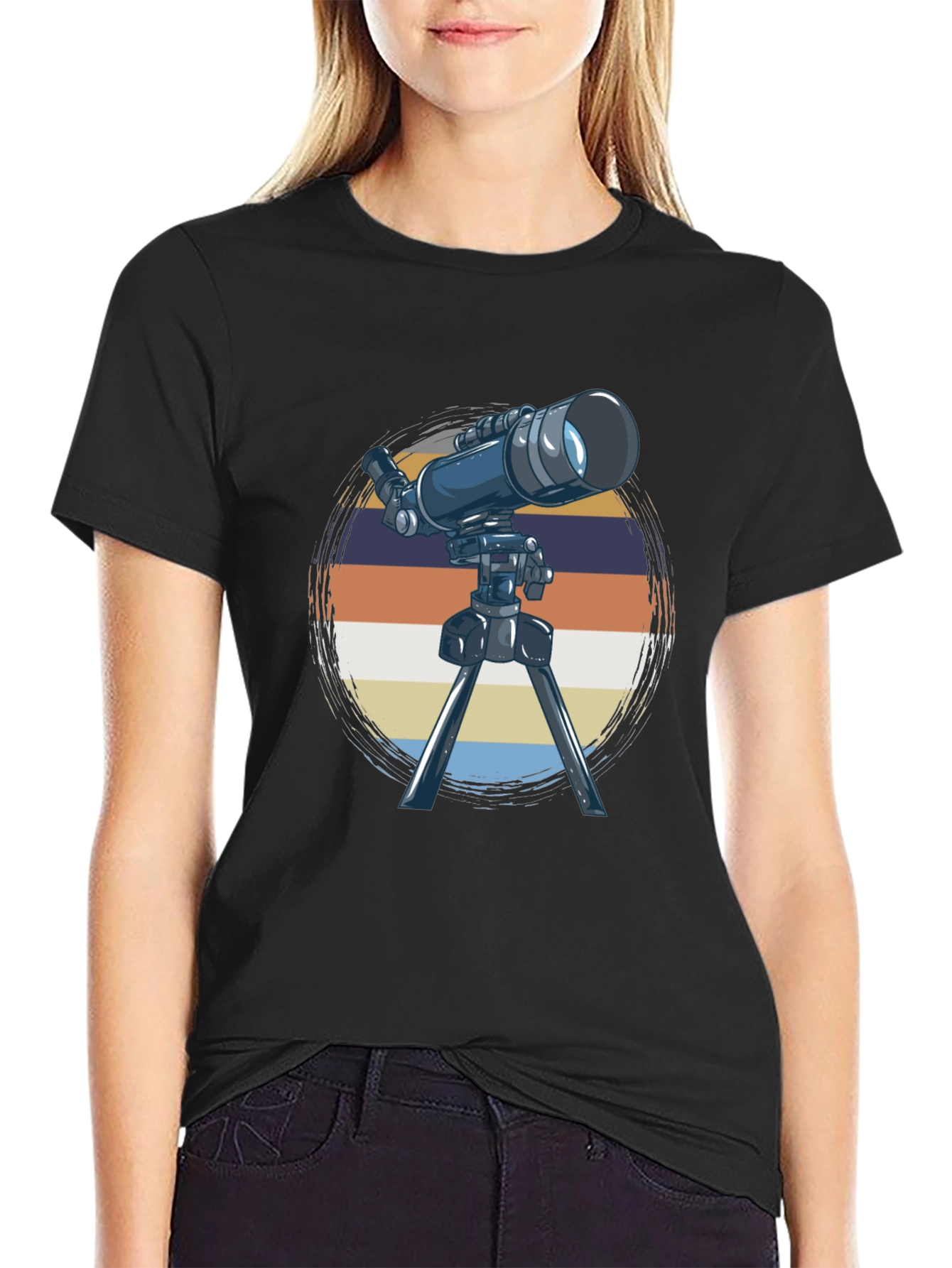 Telescope Graphic Tee - Stargazer Astronomy Shirt