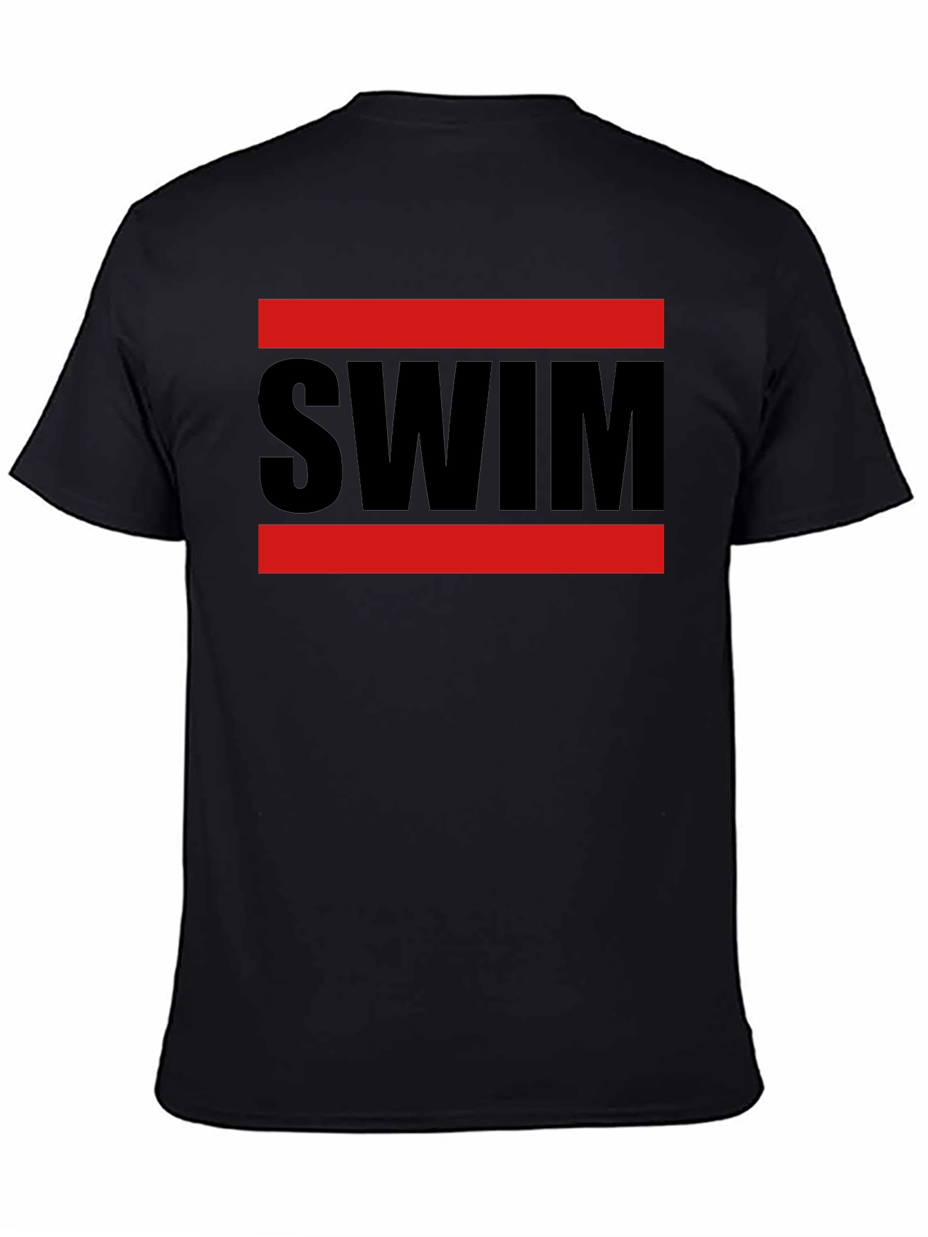 SWIM Graphic Tee - Red & Black Design