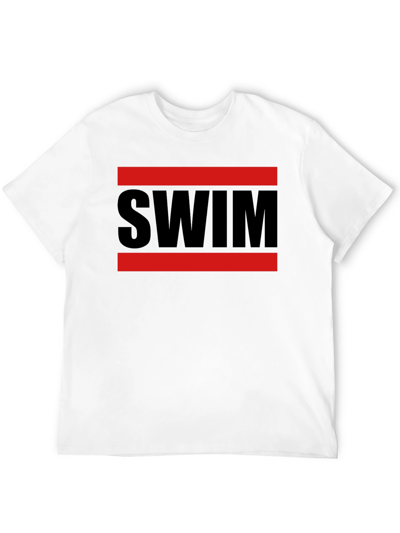 SWIM Graphic Tee - Red & Black Design