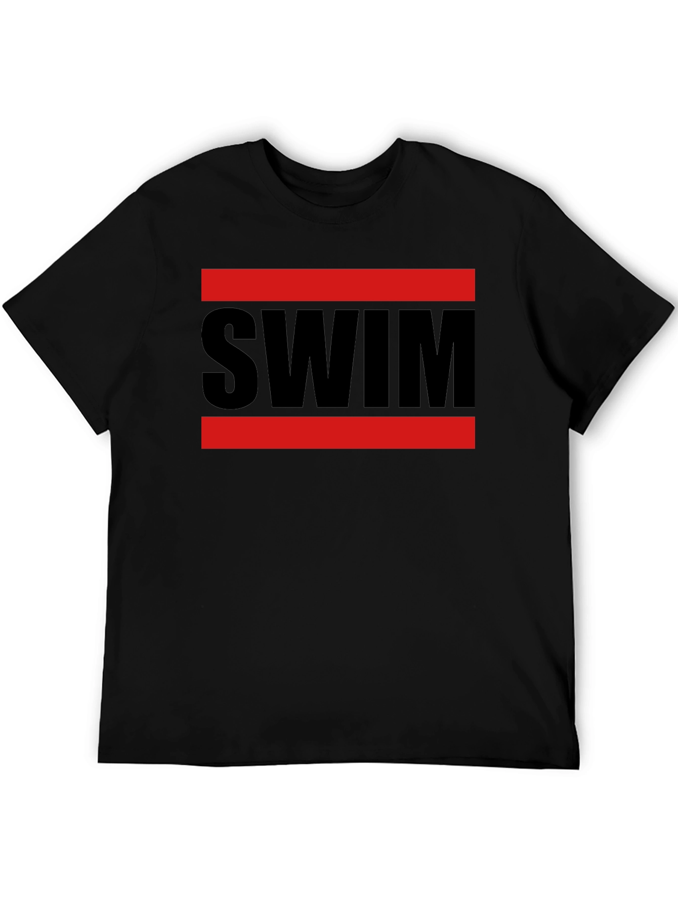 SWIM Graphic Tee - Red & Black Design