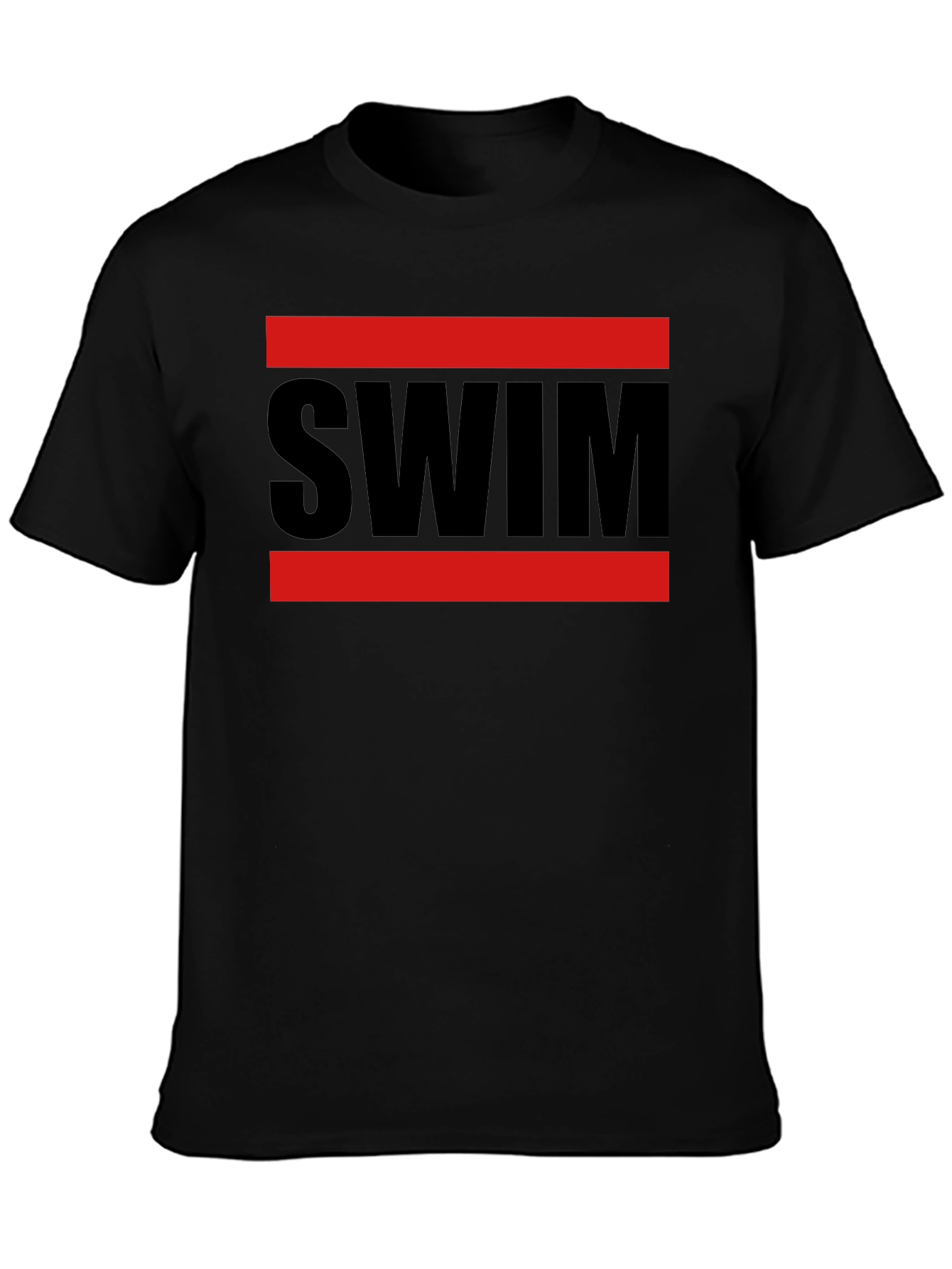 SWIM Graphic Tee - Red & Black Design