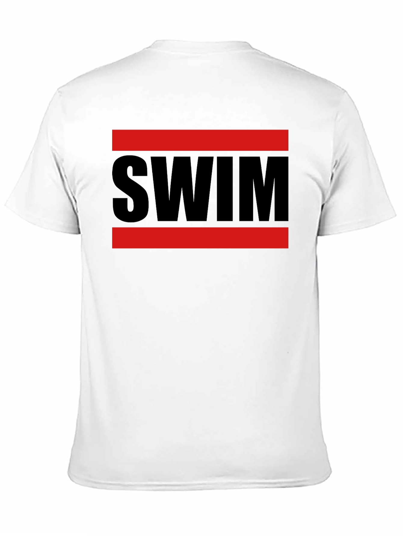 SWIM Graphic Tee - Red & Black Design
