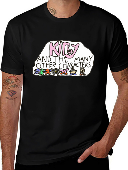 Kirby and the Many Other Characters Black T-Shirt