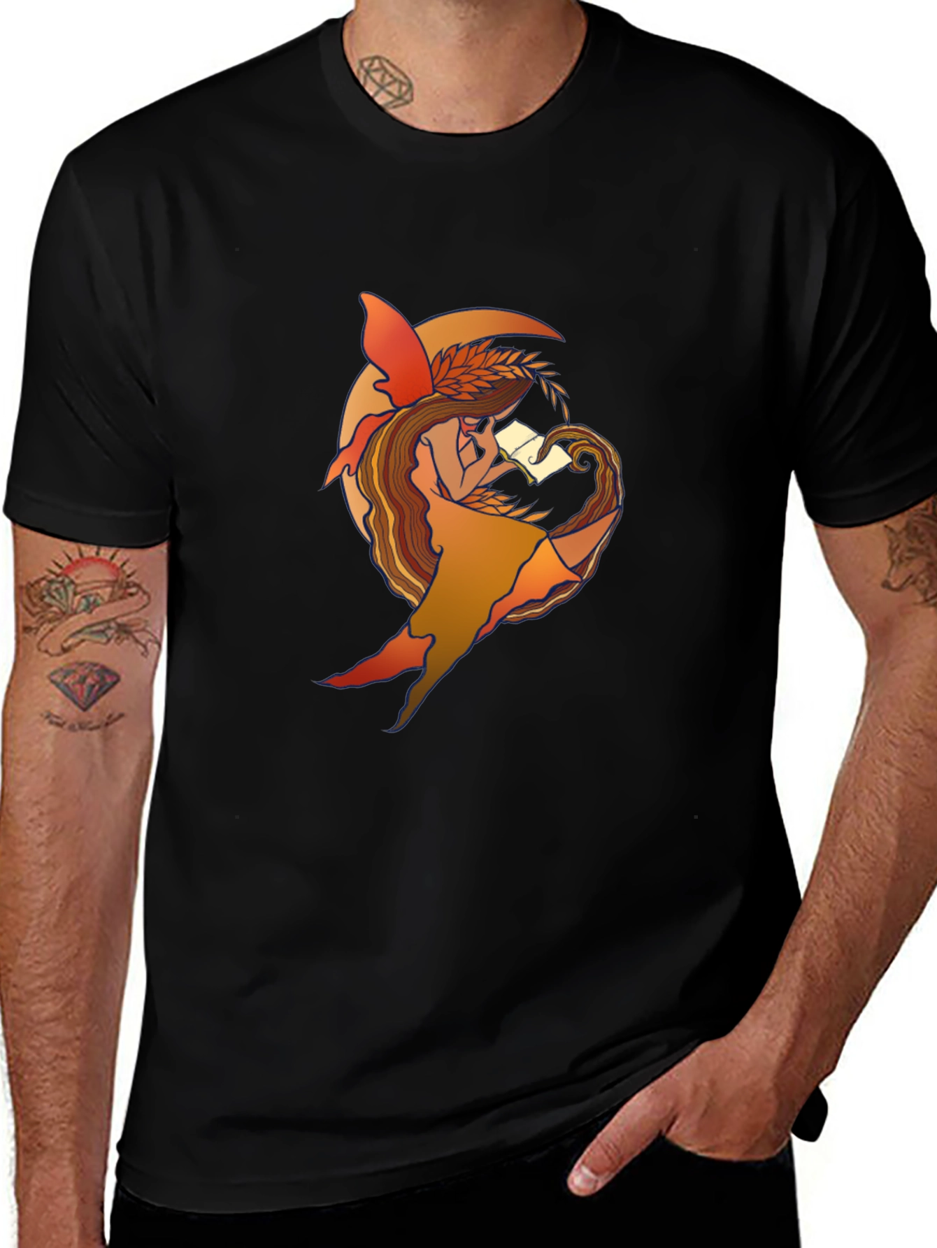Fantasy Fairy Reading T-Shirt