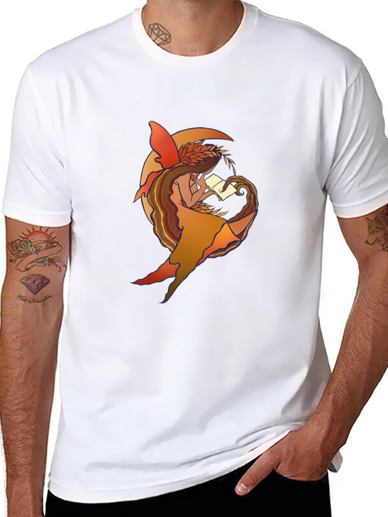 Fantasy Fairy Reading T-Shirt