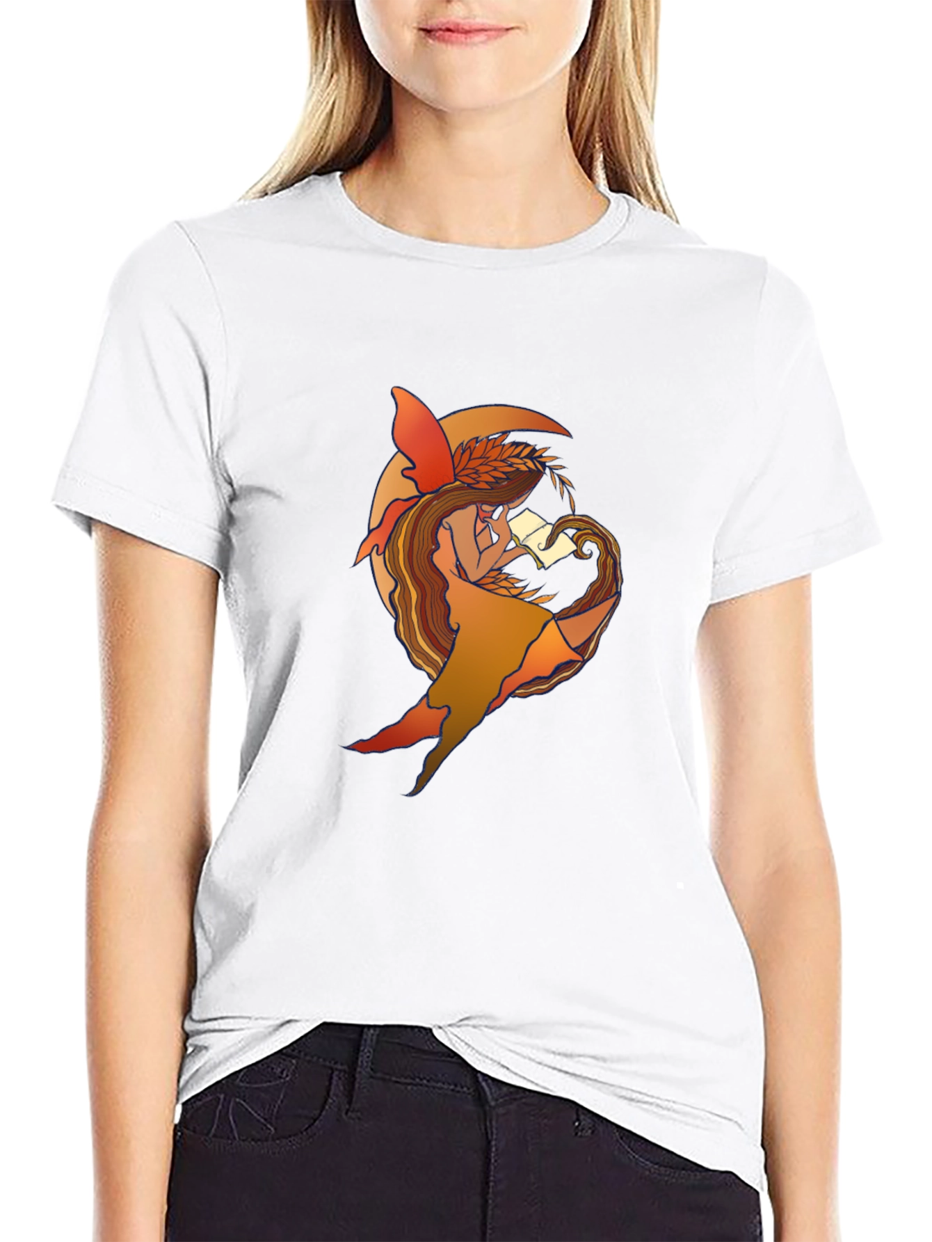 Fantasy Fairy Reading T-Shirt