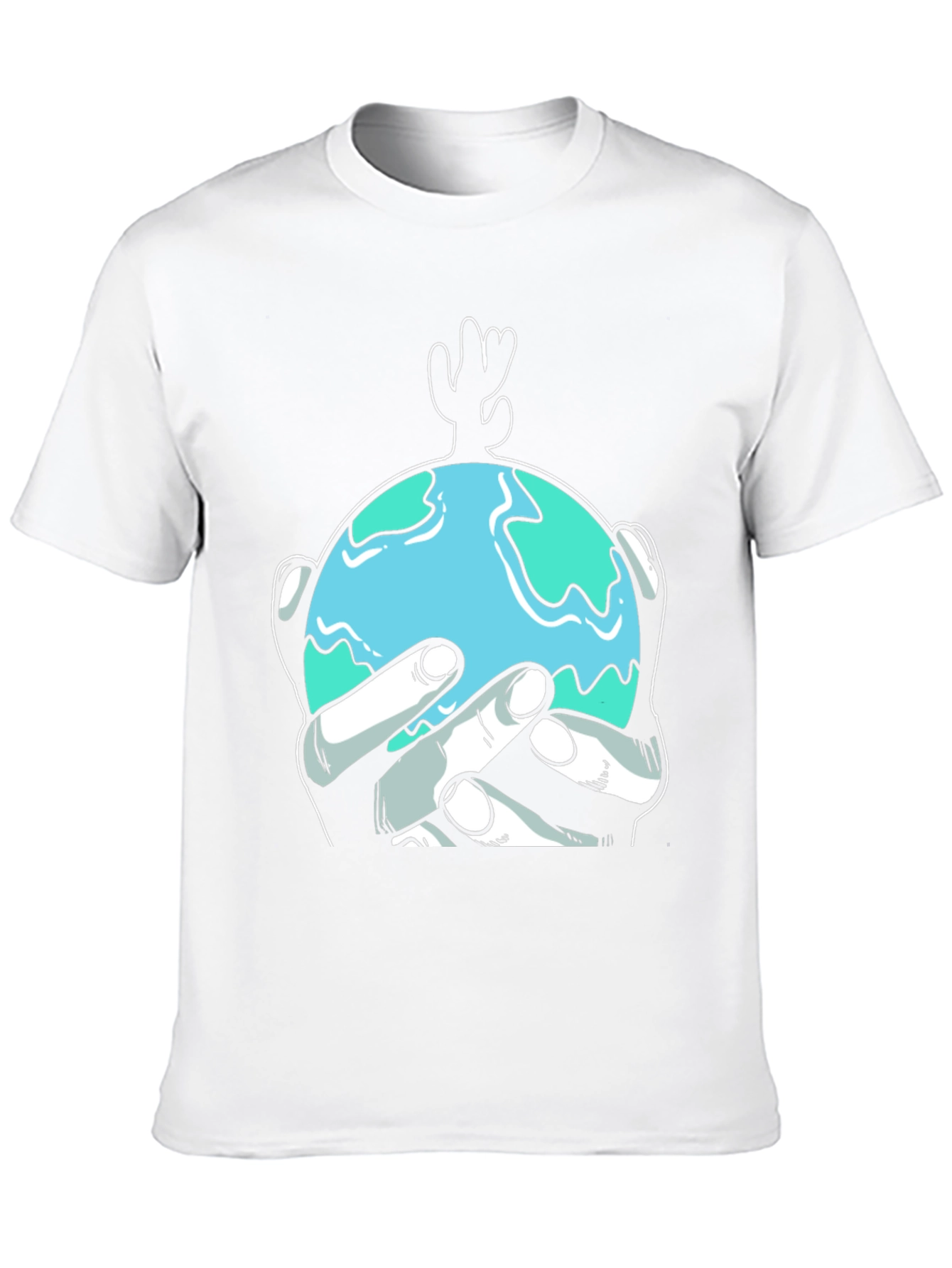 Earth Hands Graphic Tee - Protect Our Planet