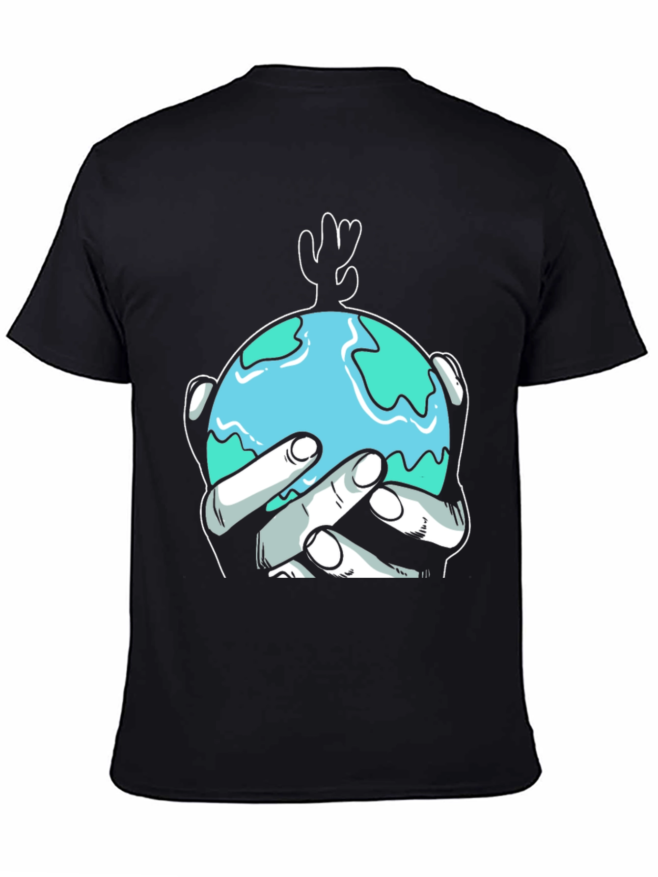 Earth Hands Graphic Tee - Protect Our Planet