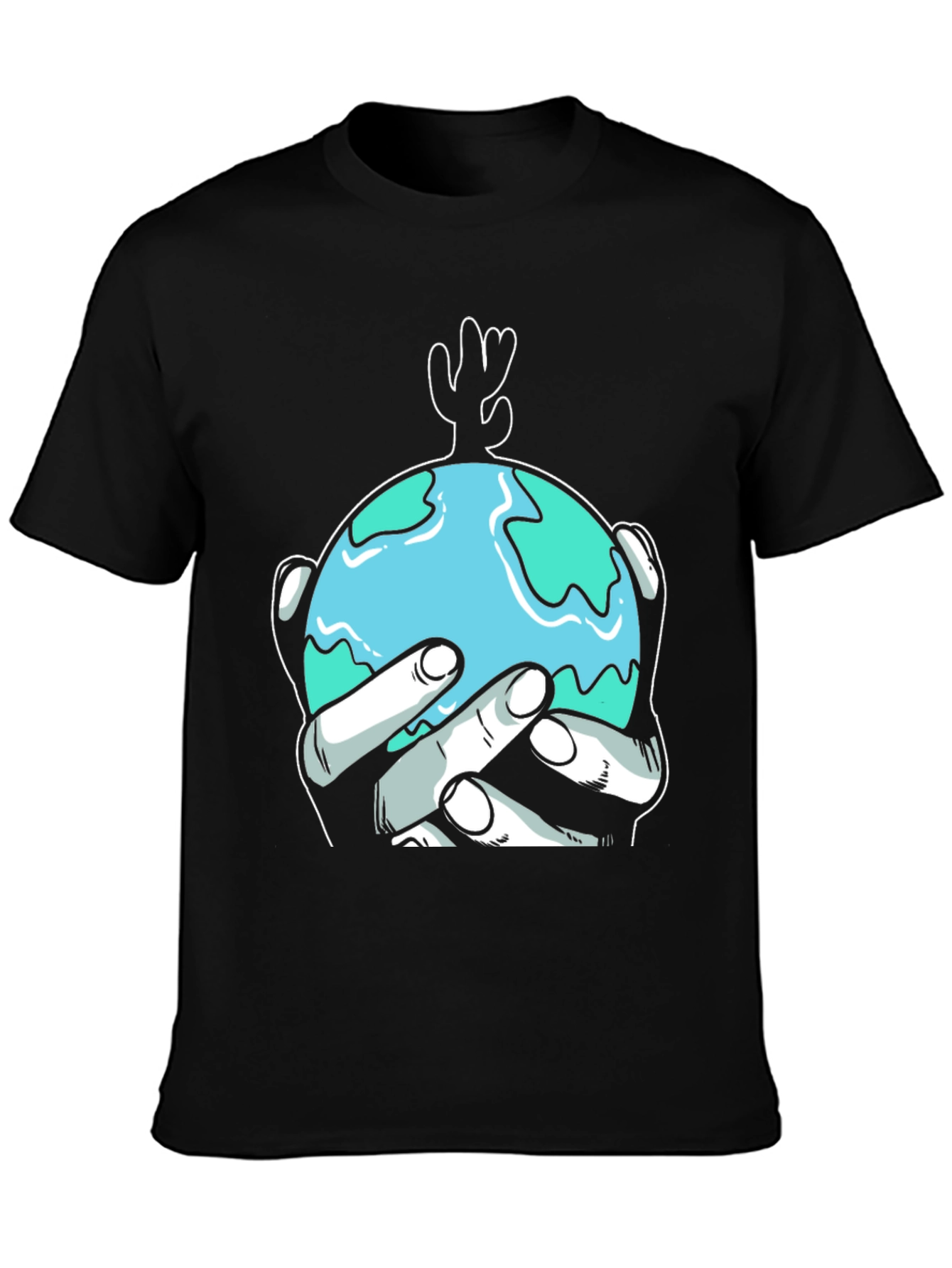 Earth Hands Graphic Tee - Protect Our Planet