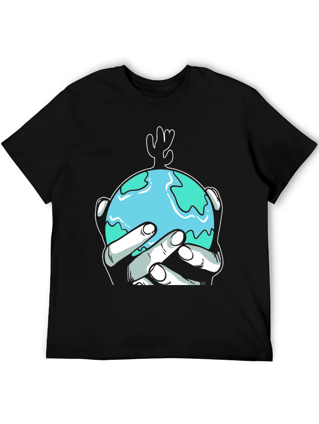 Earth Hands Graphic Tee - Protect Our Planet