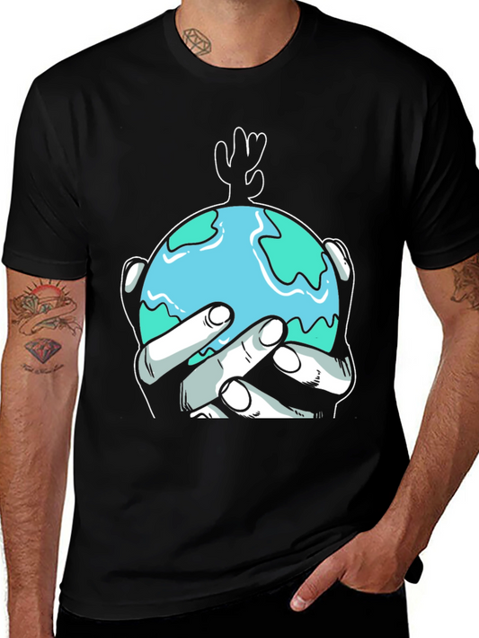 Earth Hands Graphic Tee - Protect Our Planet