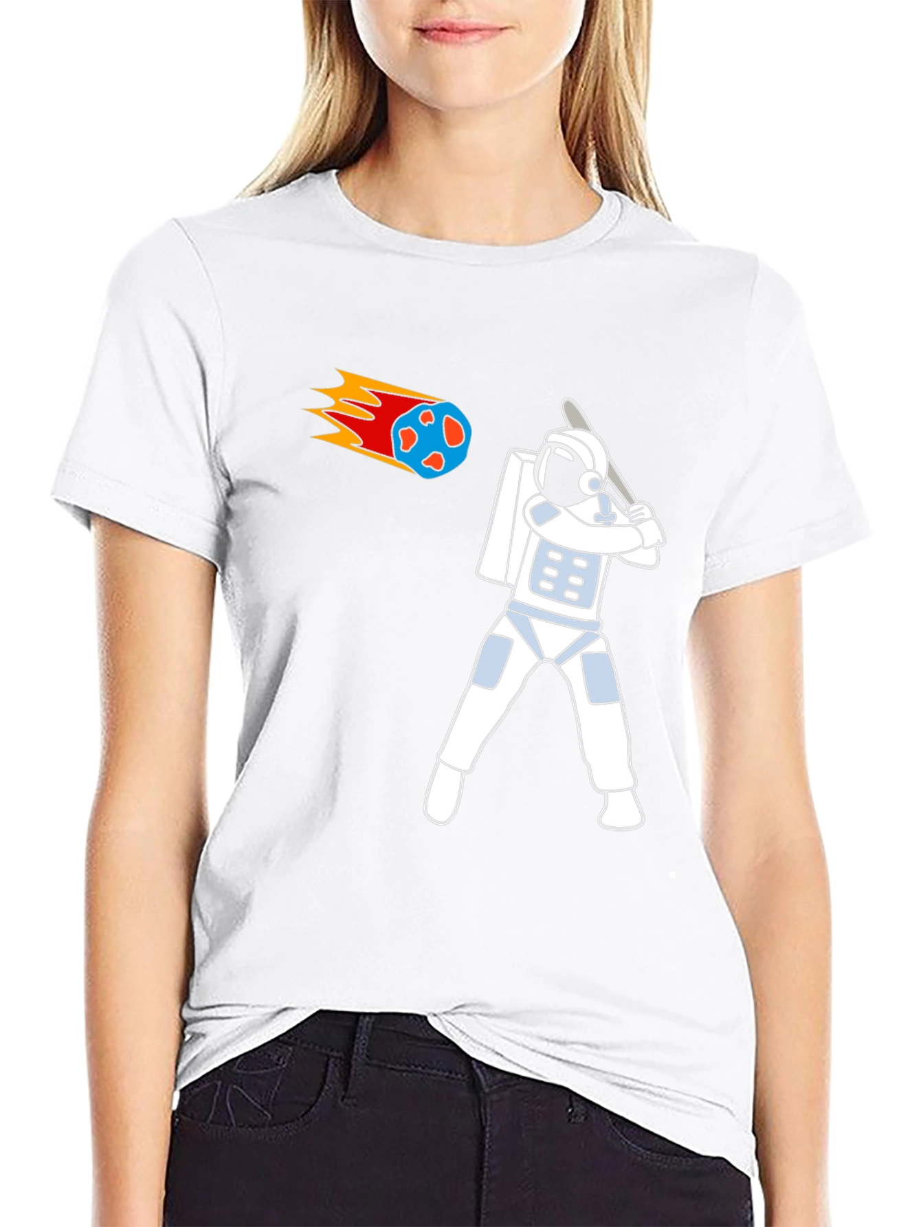 Astronaut Baseball T-Shirt - Swing for the Stars!