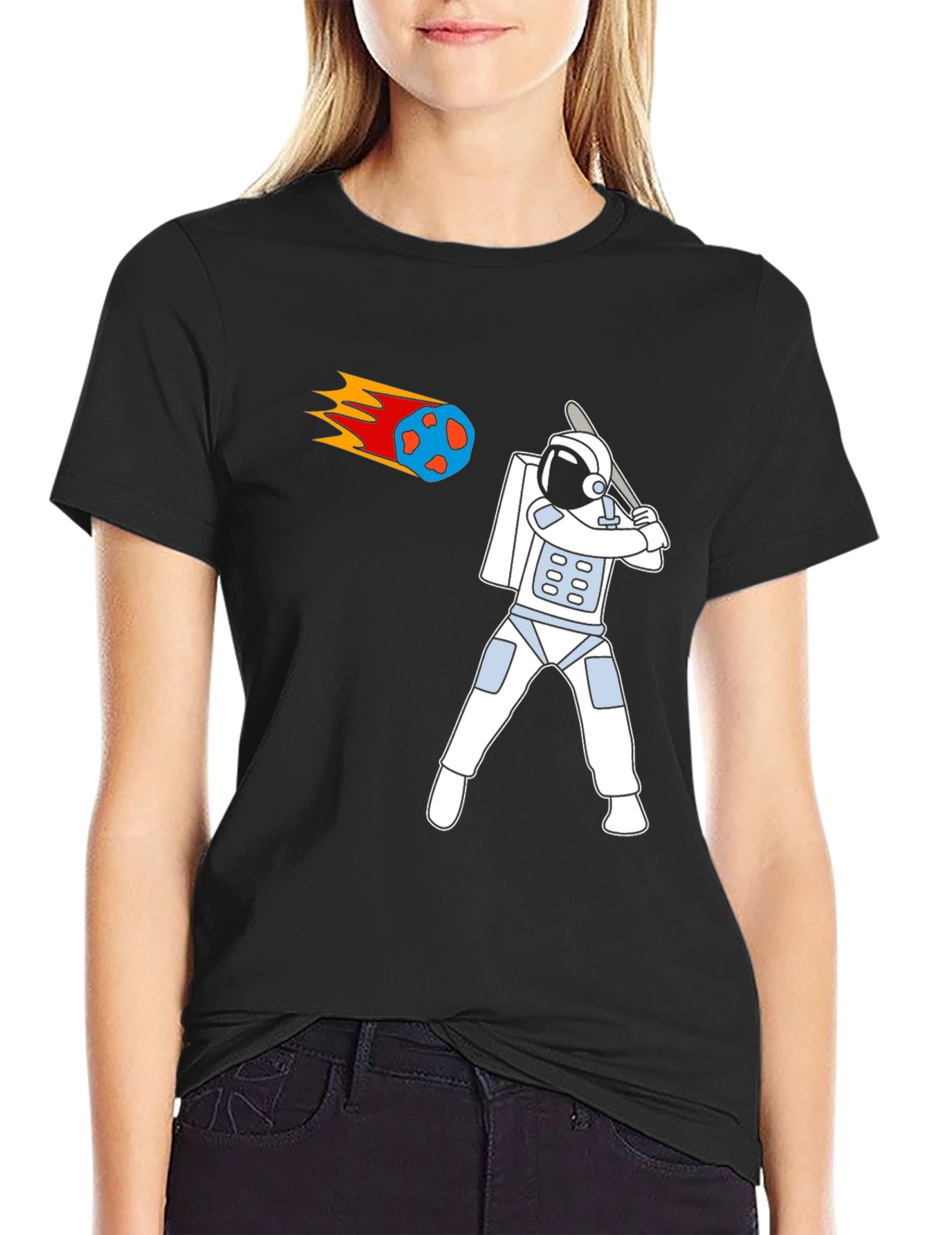 Astronaut Baseball T-Shirt - Swing for the Stars!