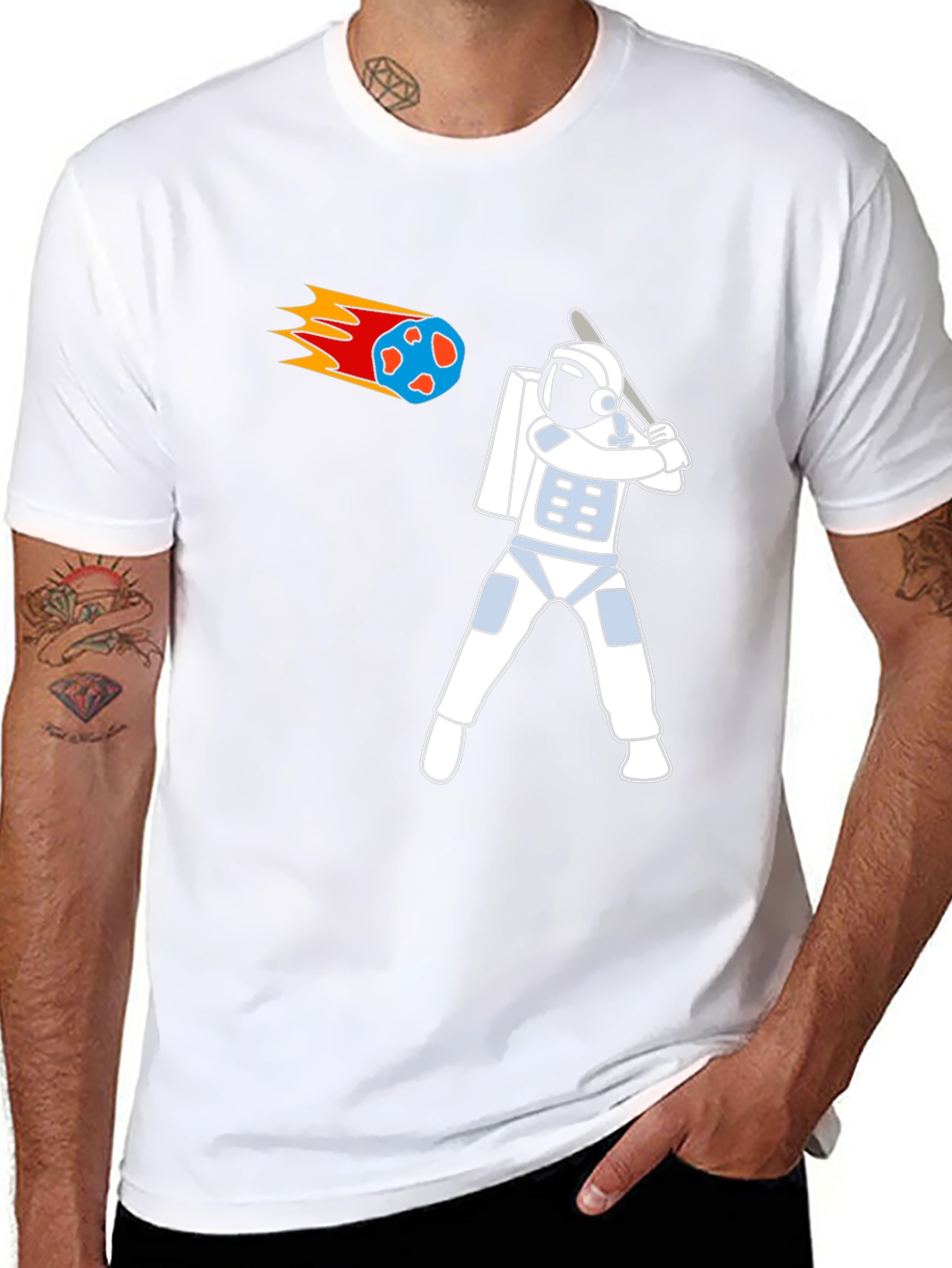 Astronaut Baseball T-Shirt - Swing for the Stars!