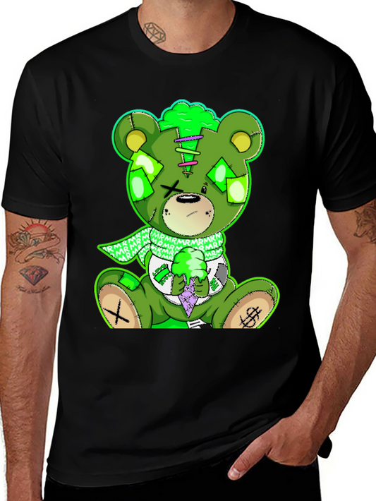 Green Bear Graphic T-Shirt - Unique Design