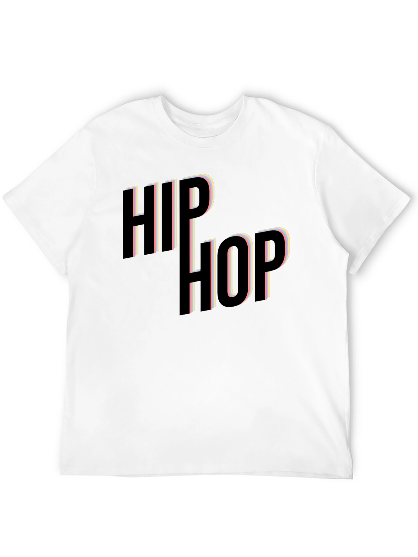 Hip Hop Graphic Tee - Stylish Black T-Shirt