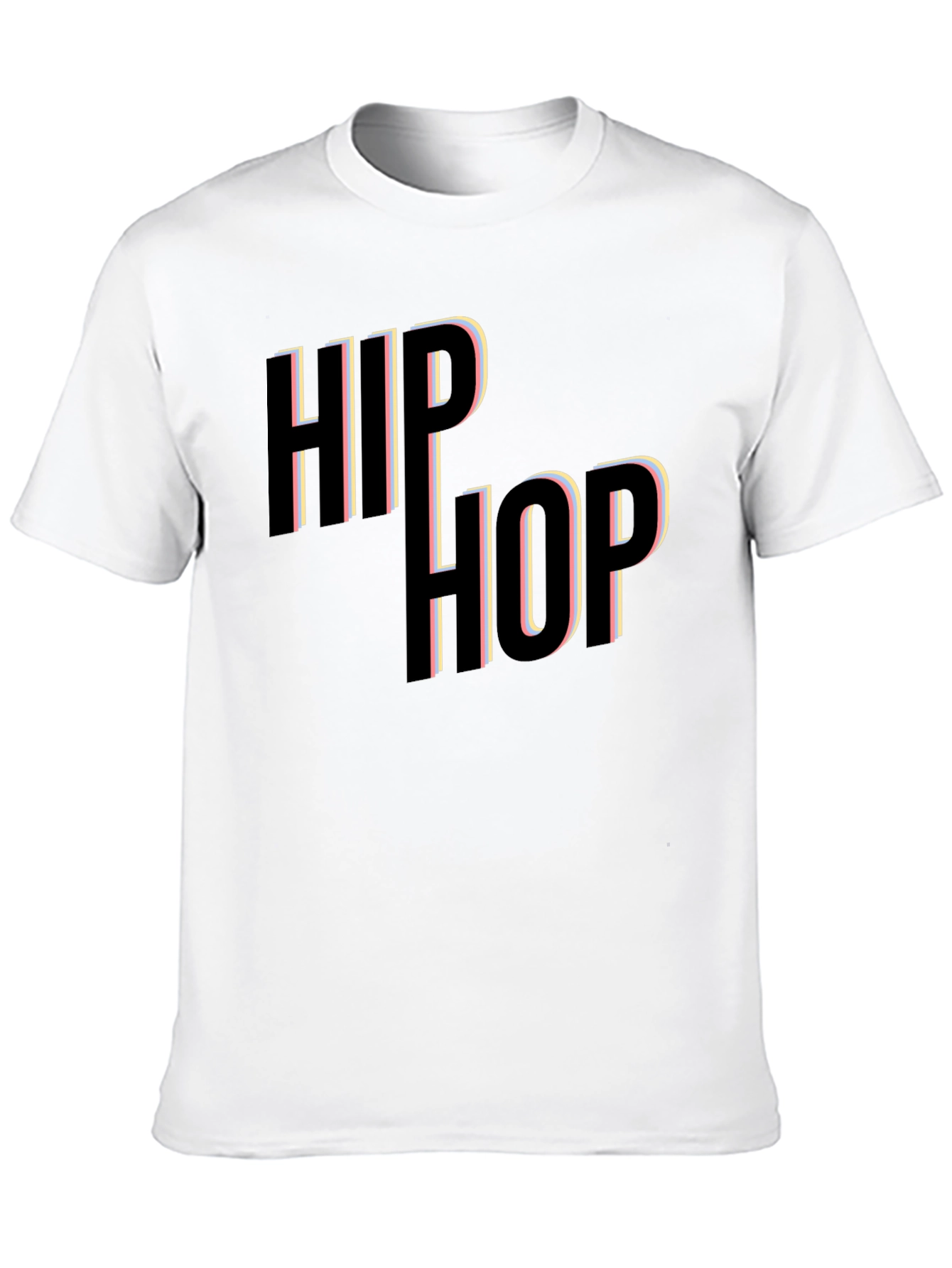 Hip Hop Graphic Tee - Stylish Black T-Shirt