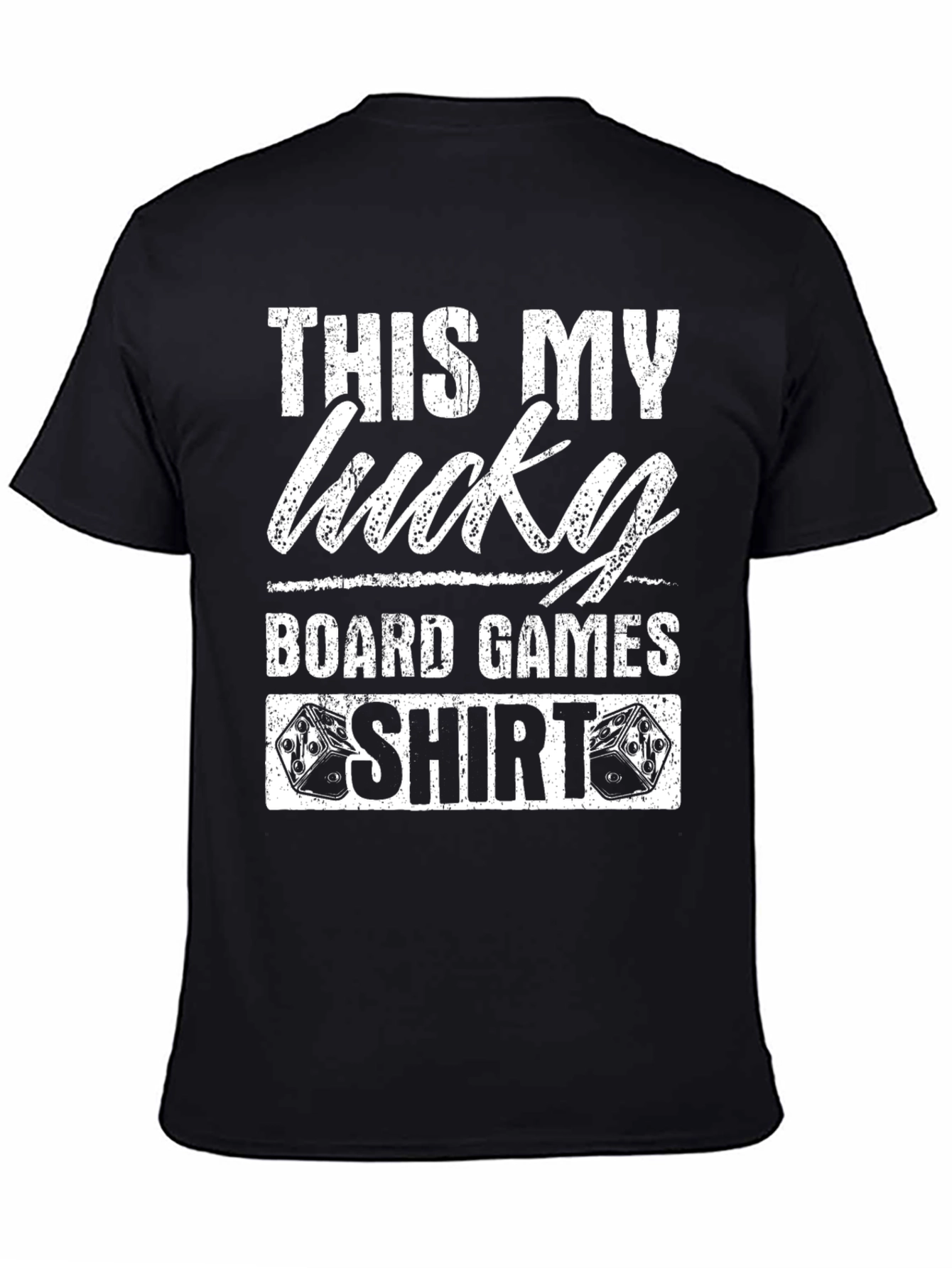 Lucky Board Games T-Shirt - Black Graphic Tee