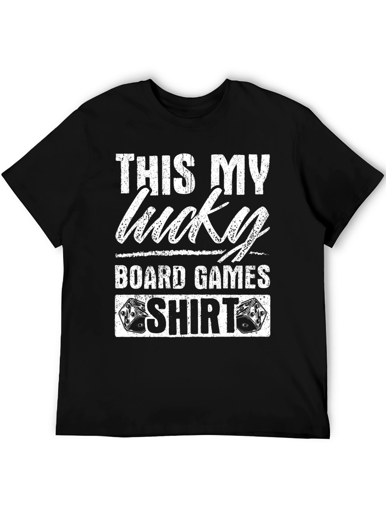Lucky Board Games T-Shirt - Black Graphic Tee