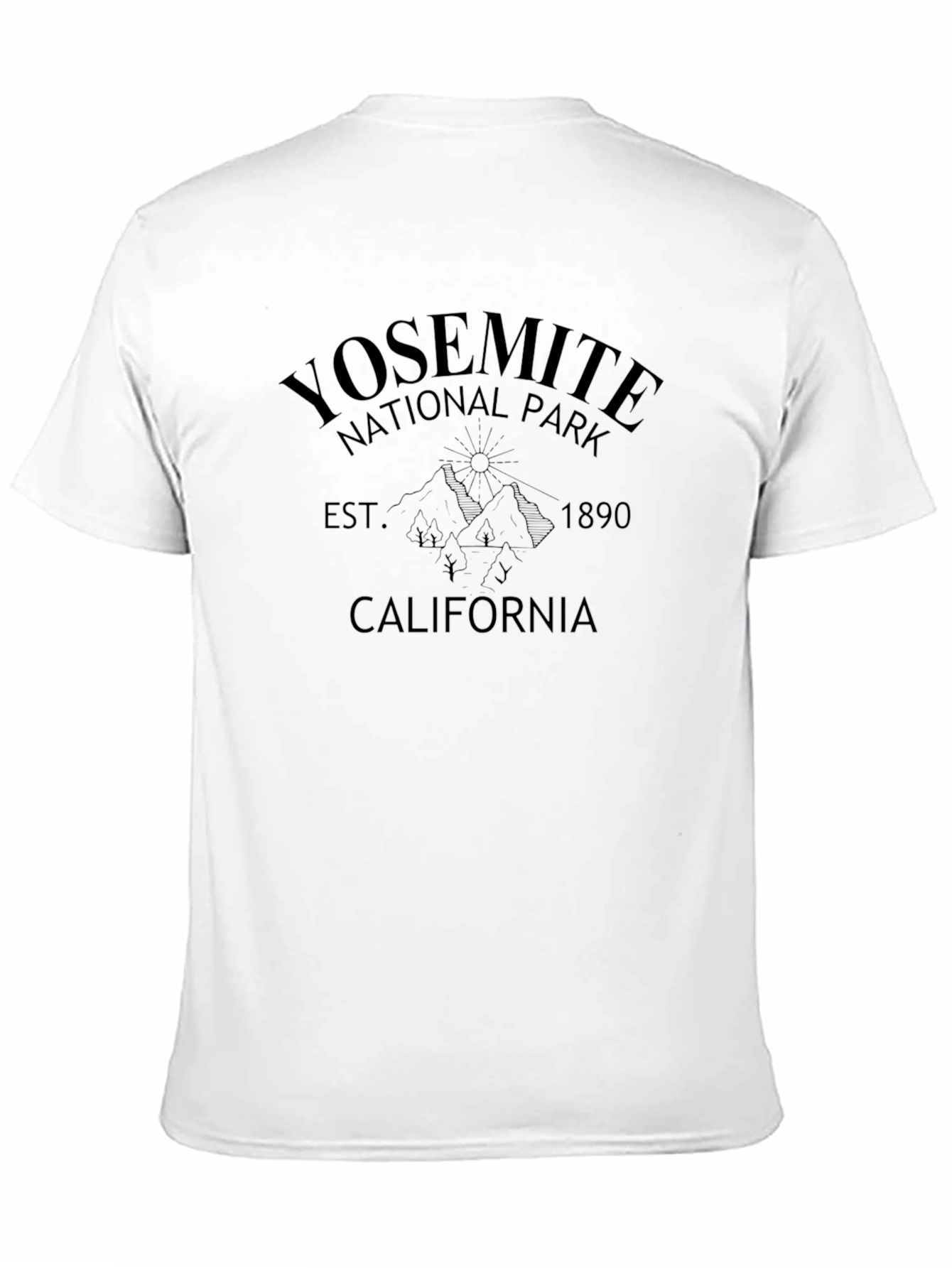 Yosemite National Park Black T-Shirt