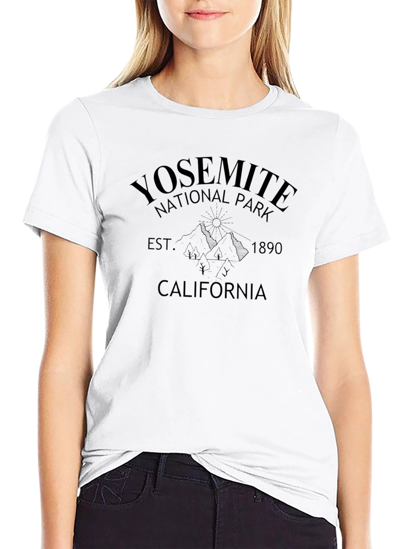 Yosemite National Park Black T-Shirt