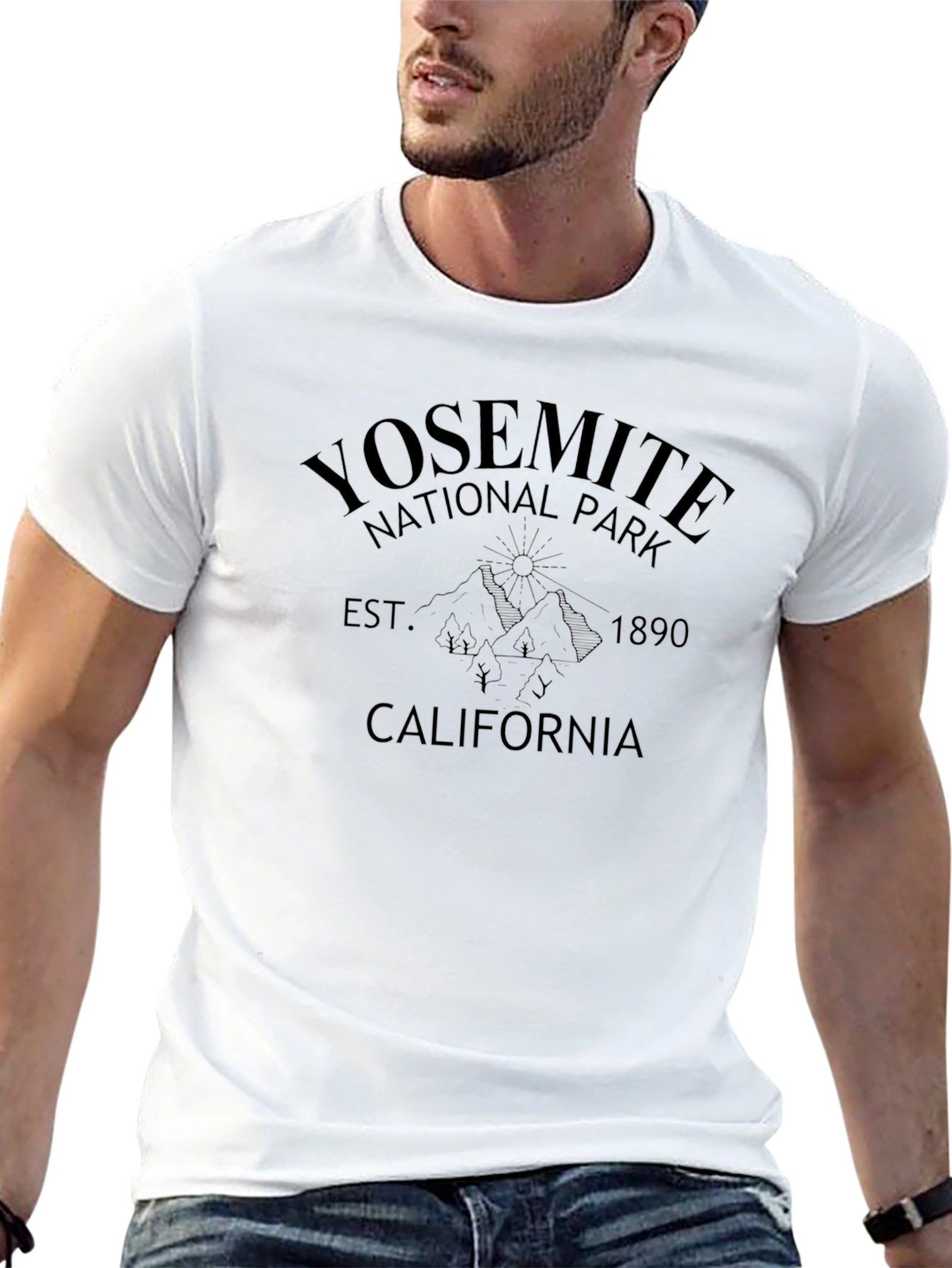 Yosemite National Park Black T-Shirt