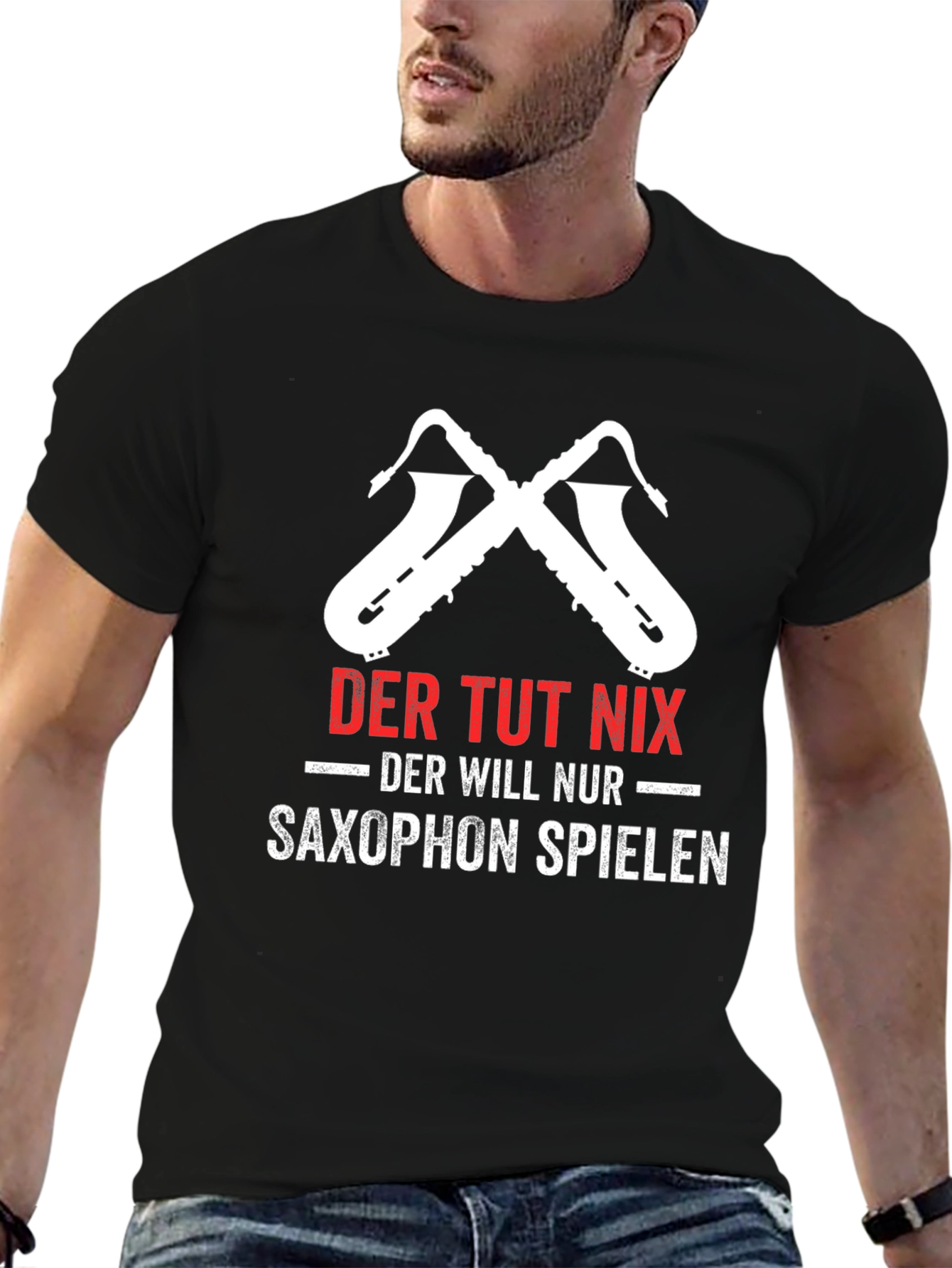 Saxophone Player T-Shirt - Der Tut Nix Design