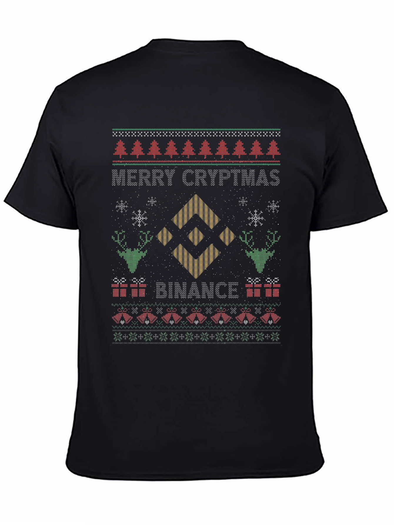 Merry Cryptmas Binance Ugly Christmas Sweater T-shirt