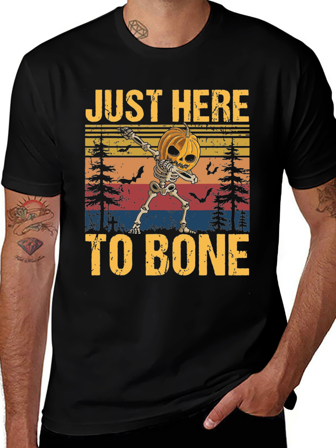 Just Here to Bone Halloween T-Shirt