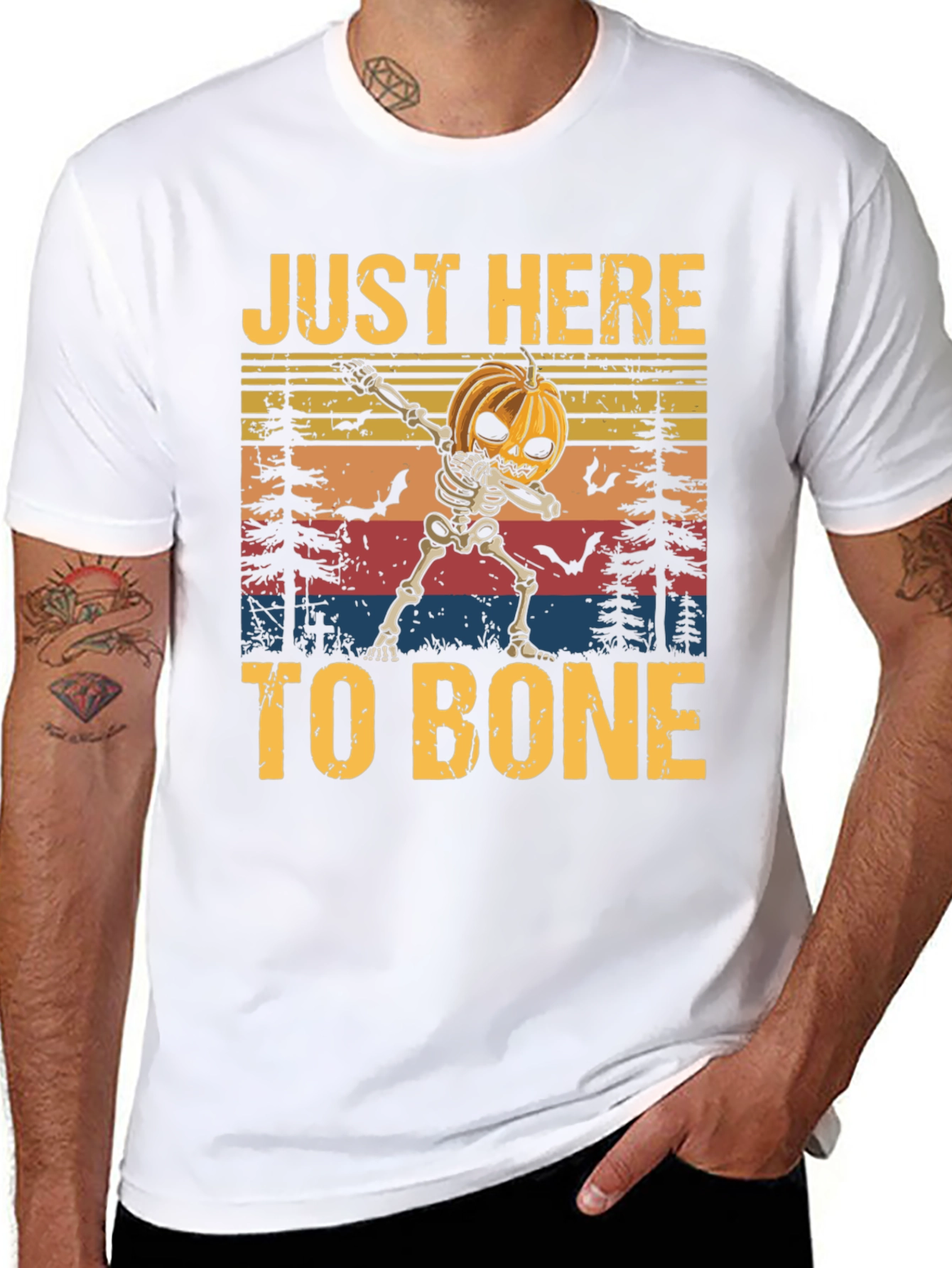 Just Here to Bone Halloween T-Shirt