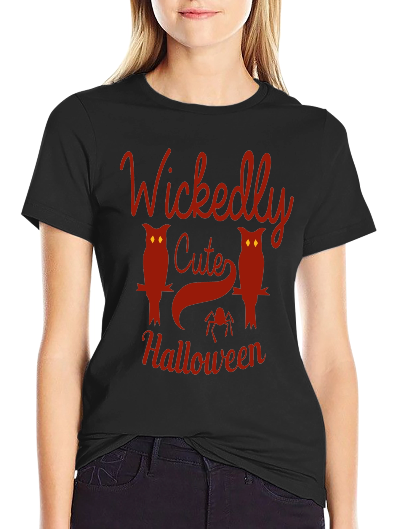 Wickedly Cute Halloween Graphic T-Shirt